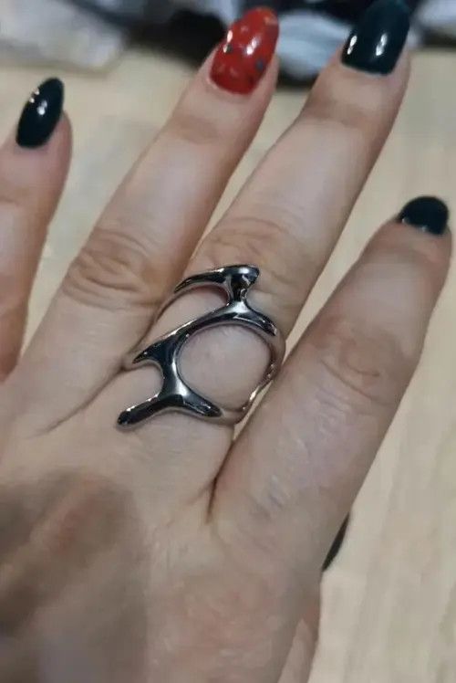 VIBE Adjustable Korean Fashion Ring Size ONE SIZE - 6 Thumbnail