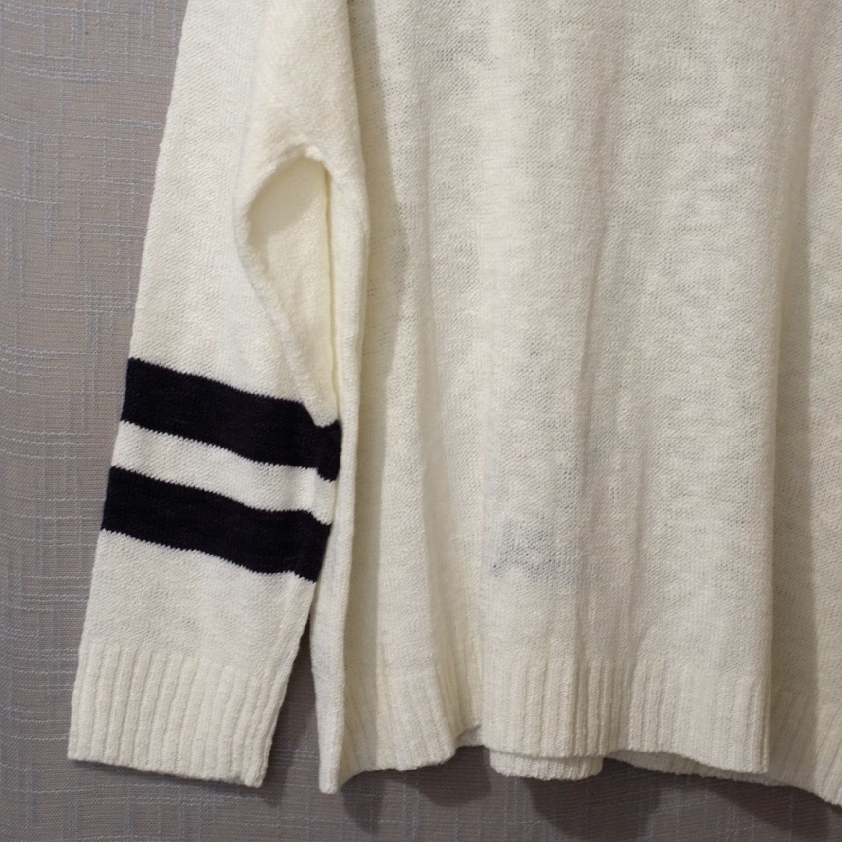 Vintage Maurice’s Sweater White/Black Star Knit Pullover Women's XXL Lightweight Sheer Nwot! Stars Reg/Plus Size (H96-10) Size XXL / US 16-18 / IT 52-54 - 7 Thumbnail