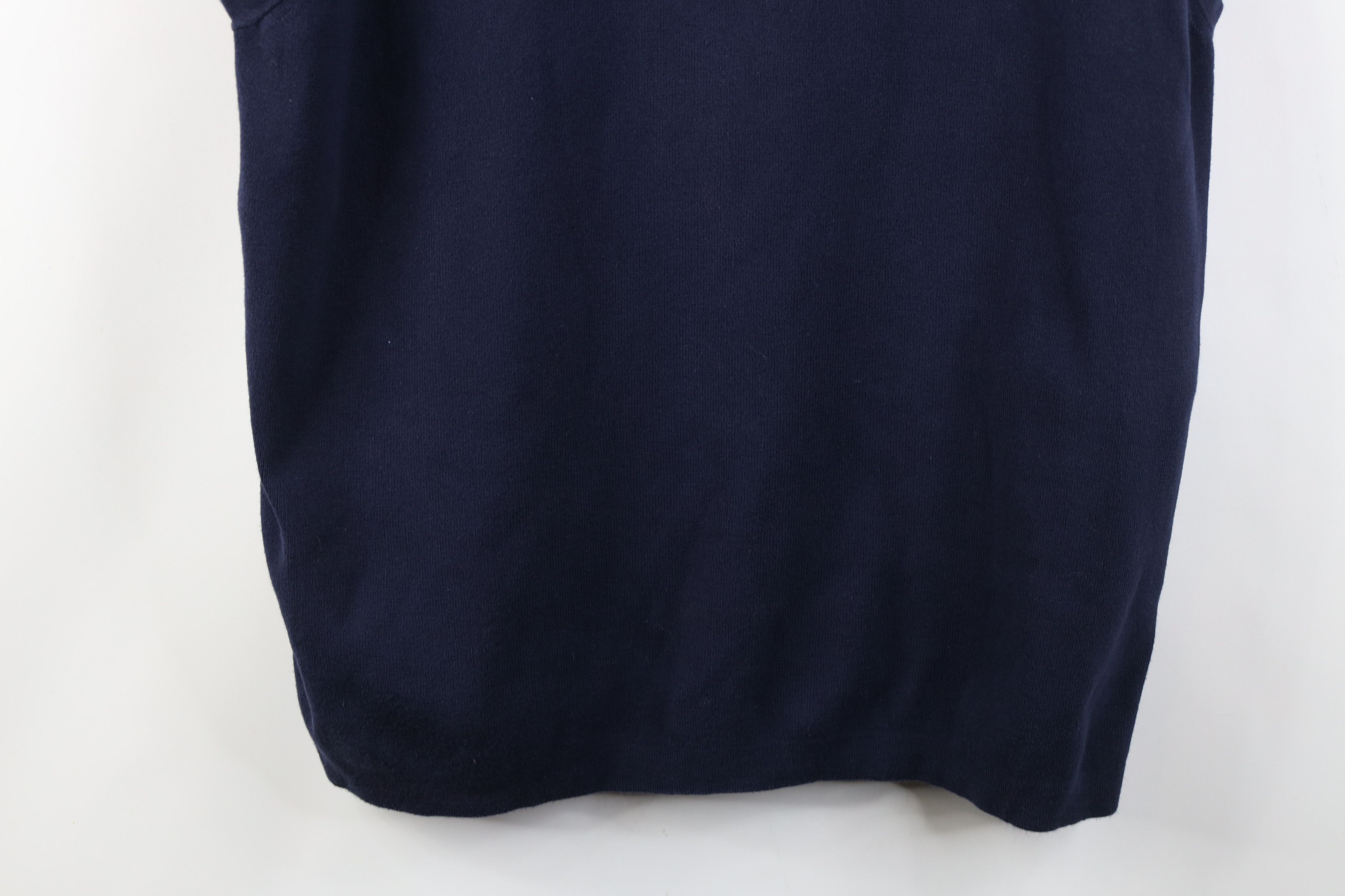 Nautica Vintage 90s Nautica Cotton Ribbed Knit Sweater Vest Blue Size US XL / EU 56 / 4 - 3 Thumbnail
