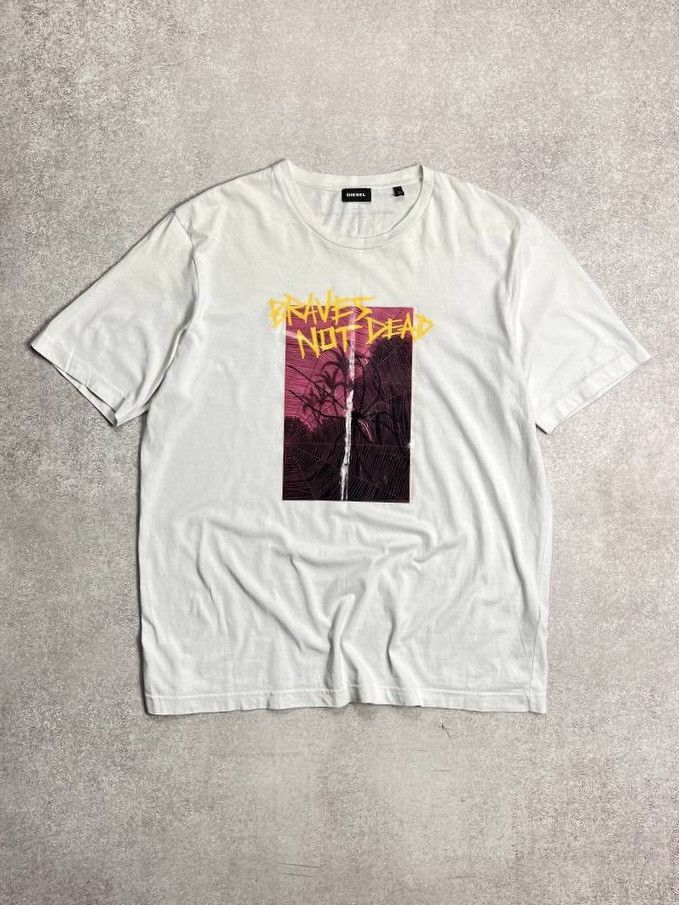 Diesel × Vintage Vintage Diesel Brave Graphic T-shirt XL Size US XL / EU 56 / 4 - 1 Thumbnail