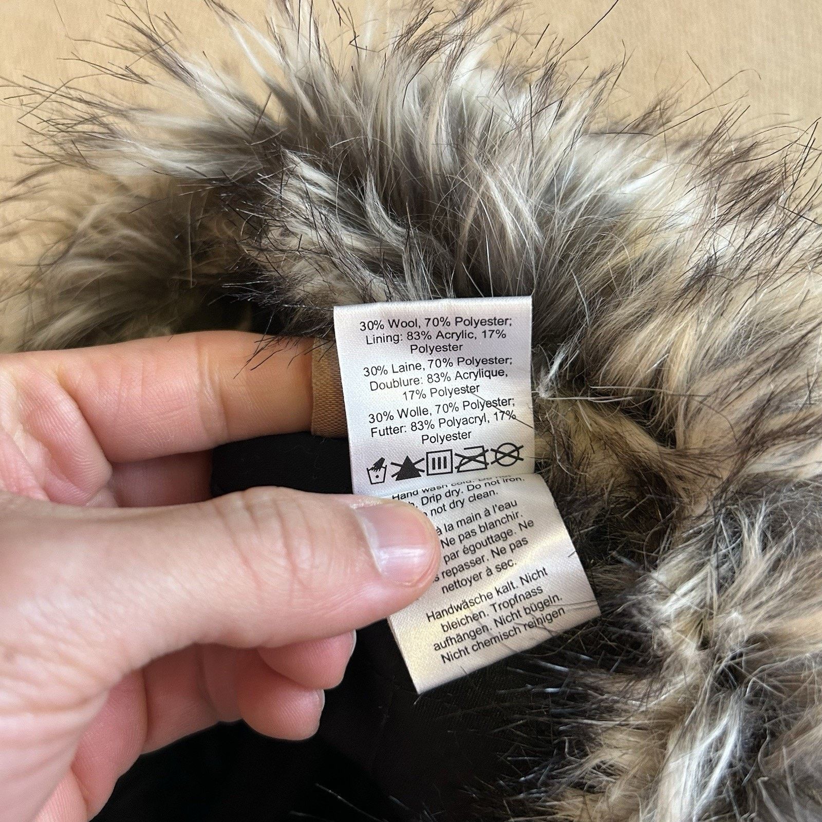 Outdoor Research Serra Wool Trapper Ear Flap Faux Fur Hat Small Size ONE SIZE - 6 Thumbnail