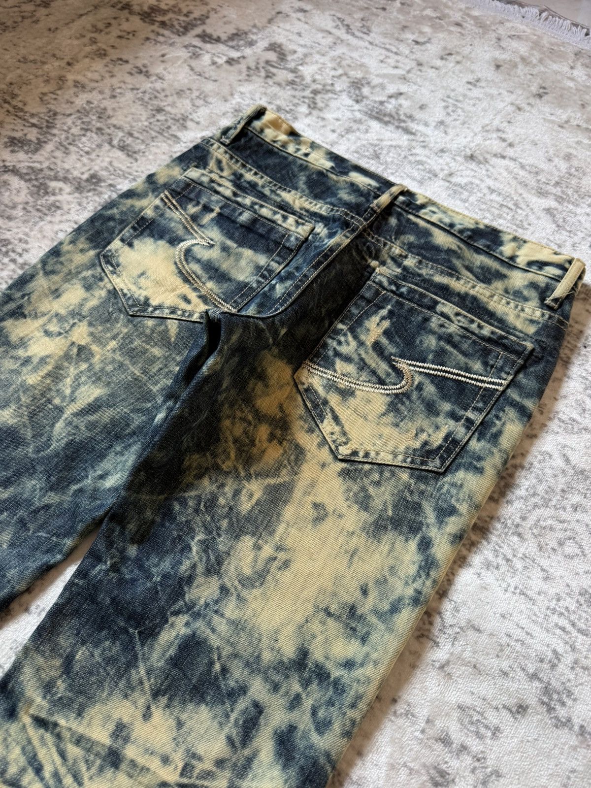 Japanese Brand Semantic Design Studded Acid Mud Wash Jeans Size US 30 / EU 46 - 17 Thumbnail