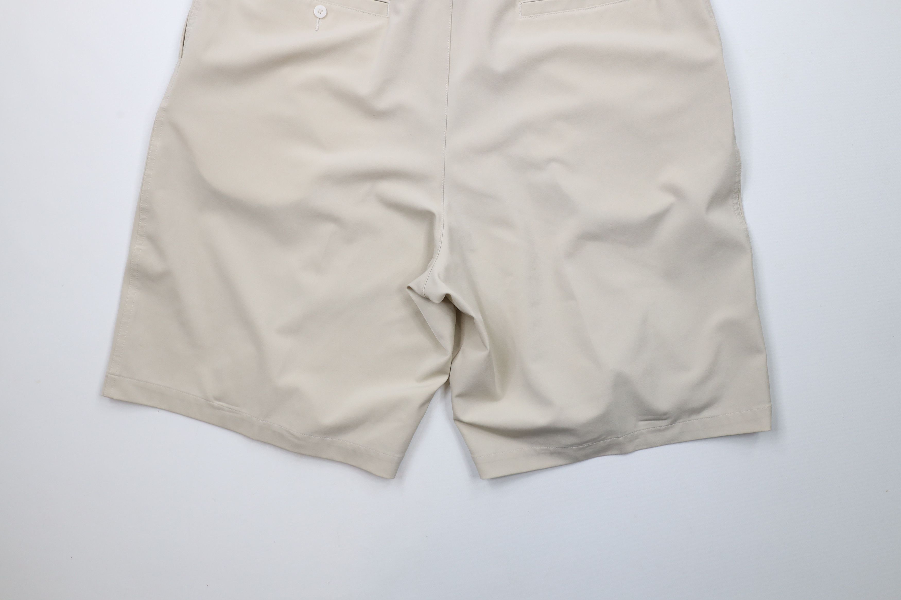Nike × Vintage Vintage Nike Golf Mini Swoosh Tech Flat Front Chino Shorts Size US 38 / EU 54 - 12 Thumbnail