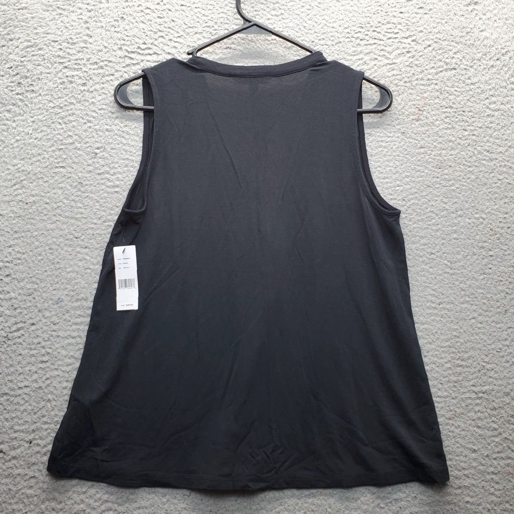 Vintage Liverpool Los Angeles Knit Top Women's PS Black Modal Sleeveless V-Neck Size S / US 4 / IT 40 - 2 Thumbnail
