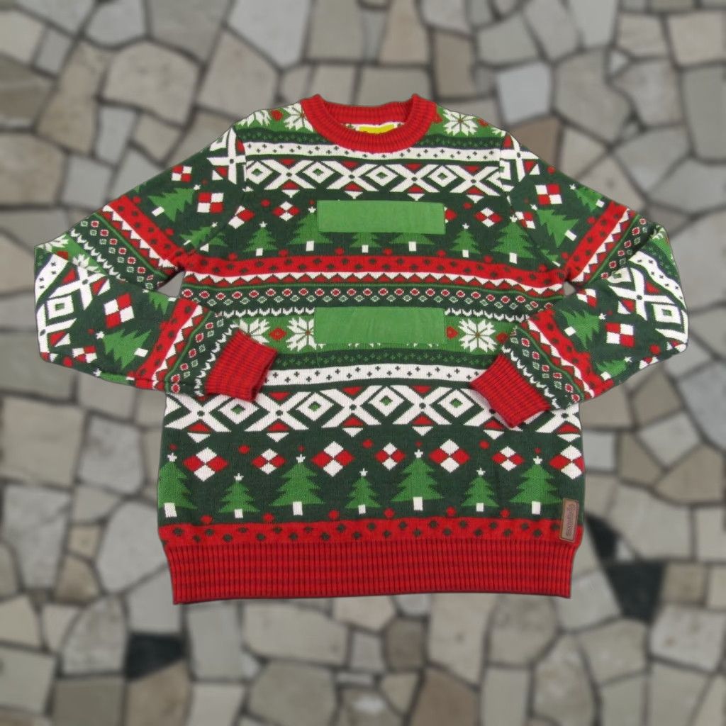 Vintage VINTAGE Tipsy Elves Christmas Sweater Mens Large Holiday Pullover Green Geometric Knit Winter Casual Men Size US L / EU 52-54 / 3 - 1 Thumbnail
