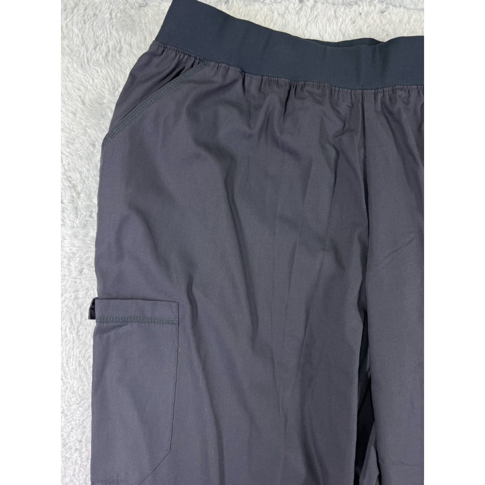 Cherokee Cherokee Scrub Pants Adult 2XL Gray Polyester Bottom Cargo Pocket Unisex Medical Shirt? Size US 39 - 7 Thumbnail