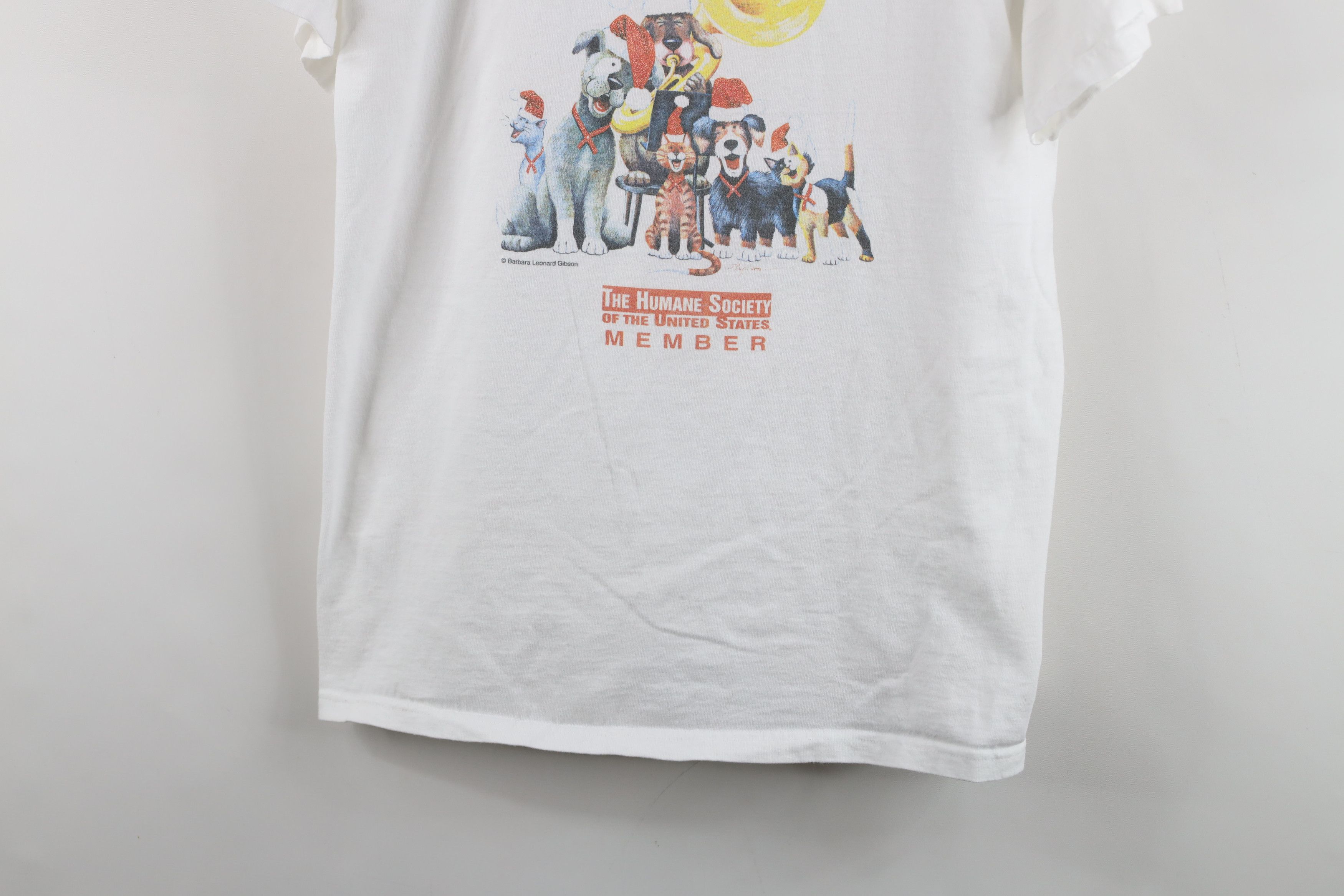 Vintage Vintage Christmas The Humane Society Member Animals T-Shirt Size L / US 10 / IT 46 - 3 Thumbnail