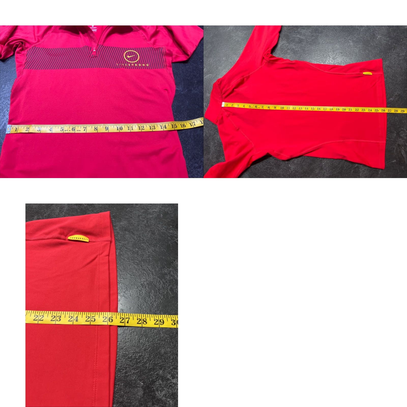 Nike Nike Livestrong Pro Combat 1/4 Zip Top Pink Red Womens M Activewear Compression Long Sleeve Size M / US 6-8 / IT 42-44 - 8 Thumbnail
