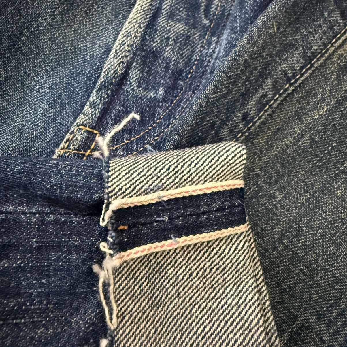 Full Count & Co. Vintage Selvedge Ripped 1101 W34 Full Count Denim Wideleg Size US 34 / EU 50 - 6 Thumbnail