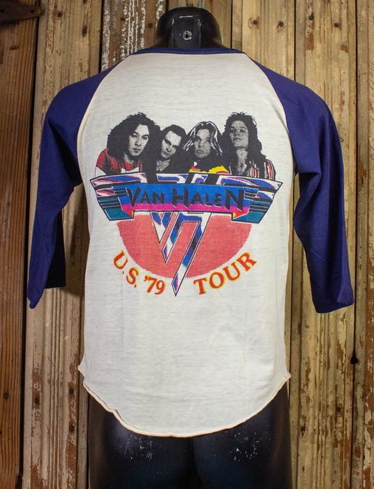 Vintage Vintage Van Halen World Tour Raglan Concert T Shirt 1979