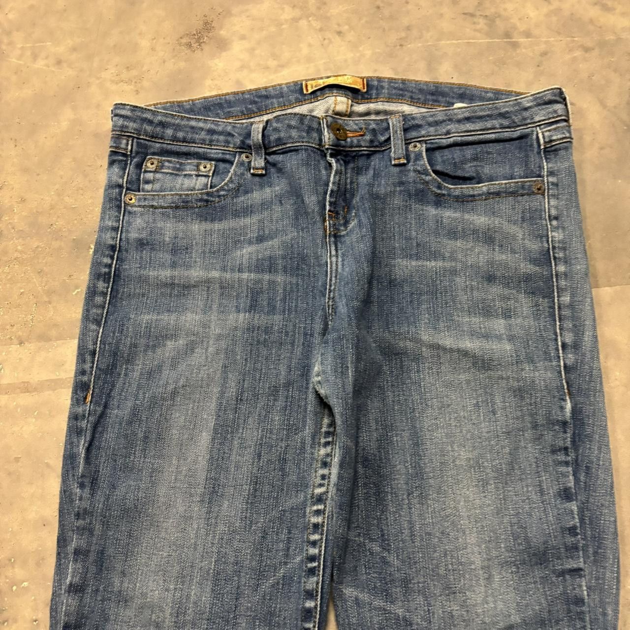 Japanese Brand × Vintage Crazy Vintage Y2K/2000s Medium Wash Bootcut Flared Denim Jeans! Size US 36 / EU 52 - 5 Thumbnail