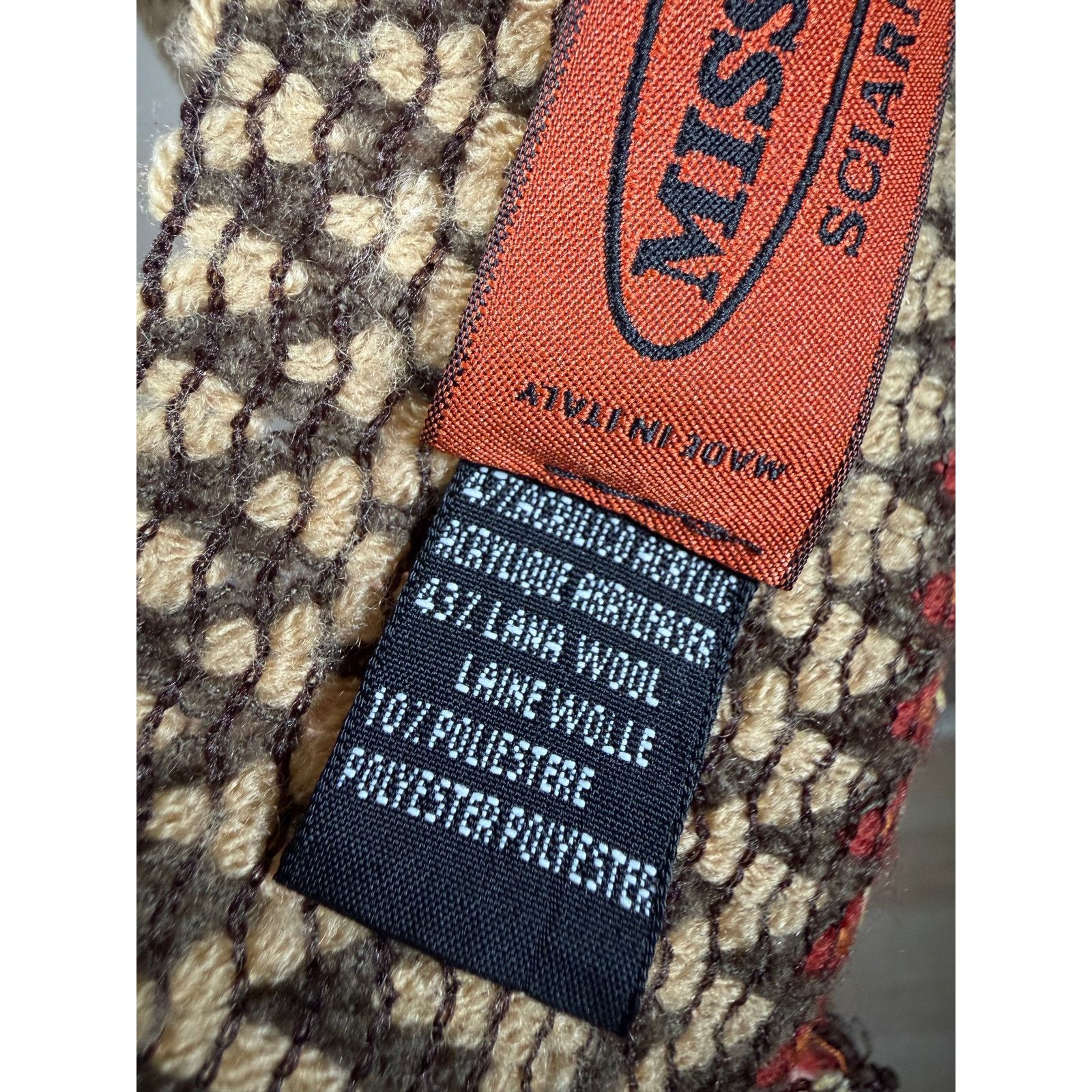Missoni Missoni Sciarpe Knit Chevron Fringe Scarf $390 Size ONE SIZE - 5 Thumbnail
