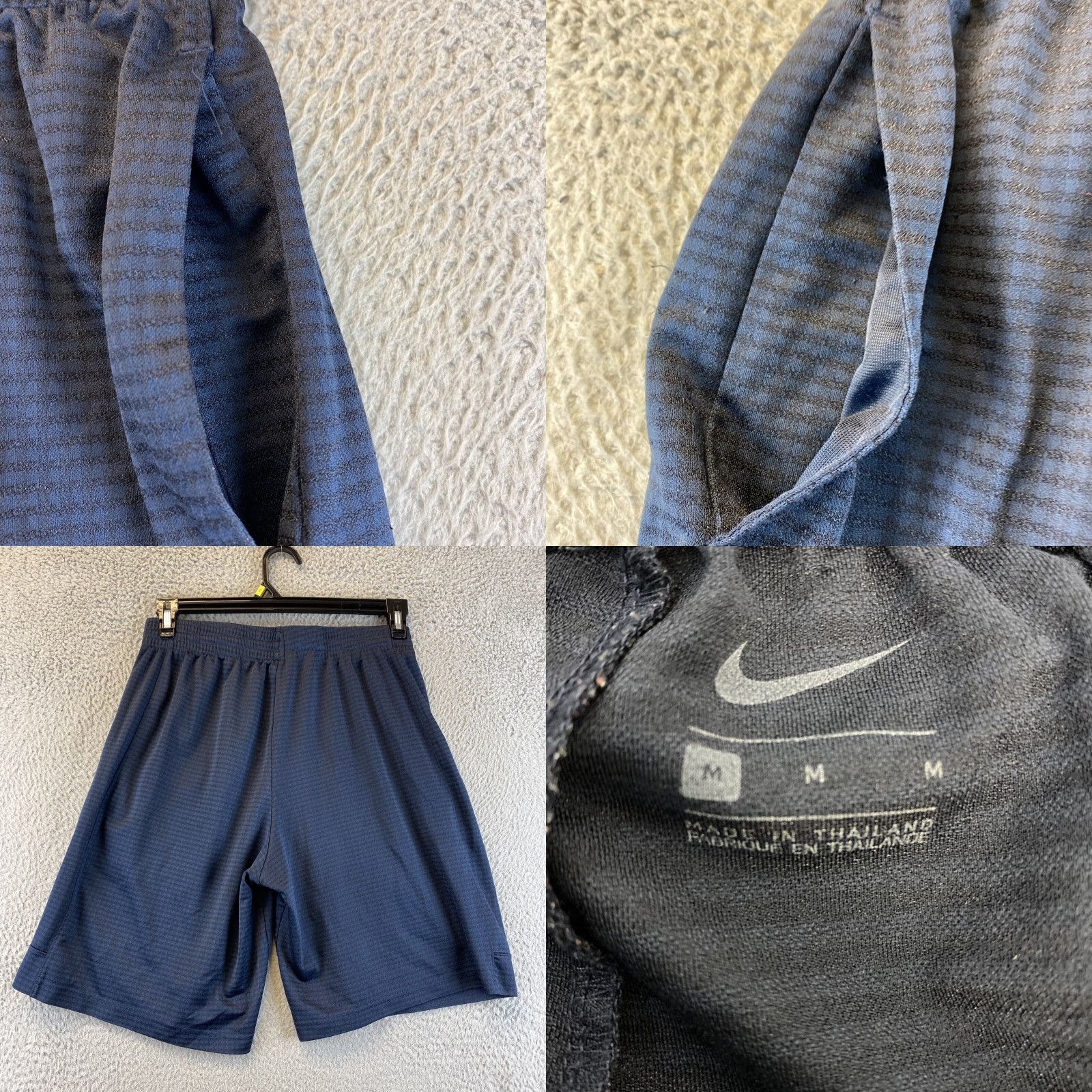 Nike Nike Dri Fit Basketball Shorts Men's M Navy Blue 73-53 / Valve? Size US 31 - 8 Thumbnail