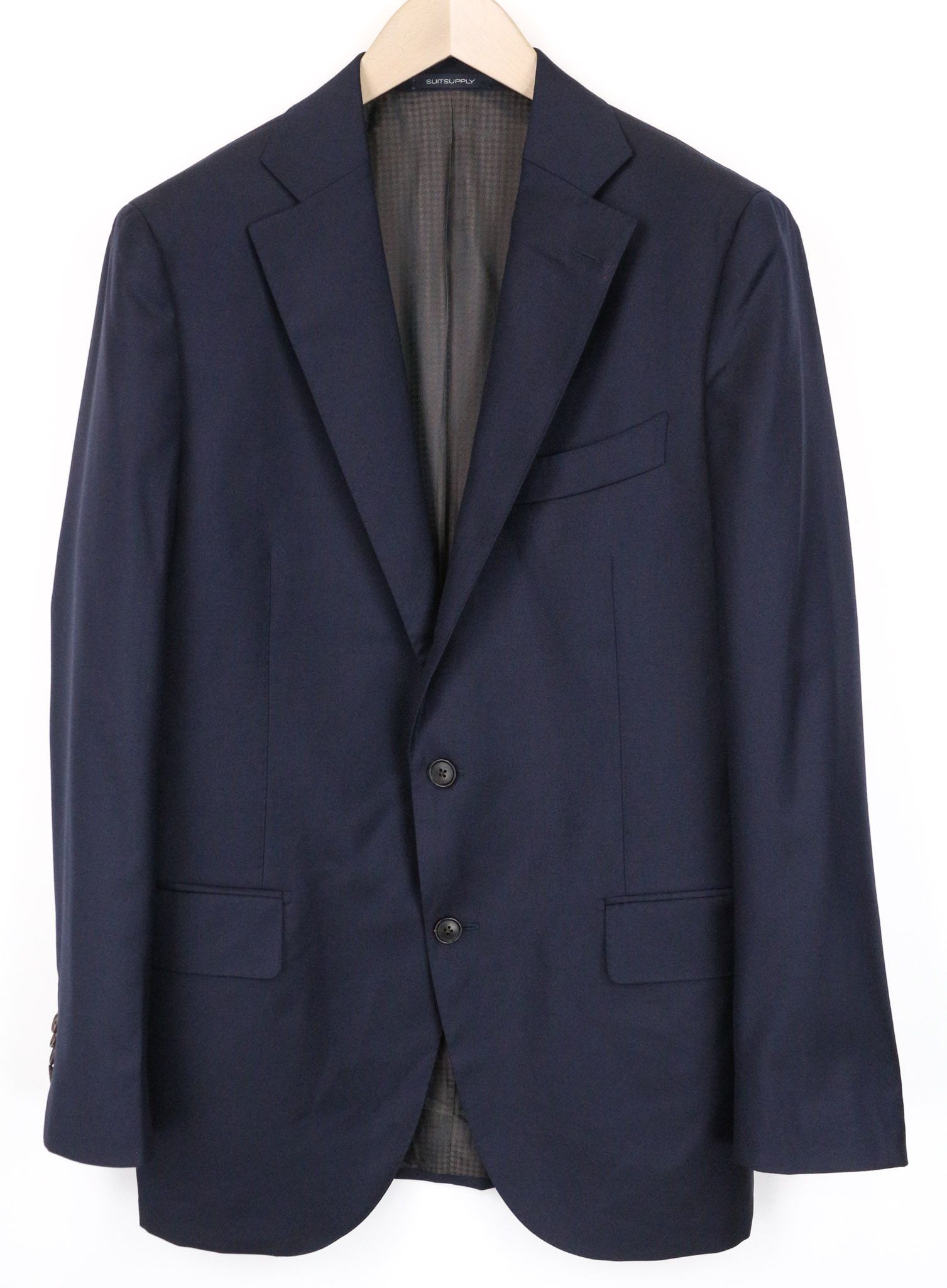 Suitsupply LA SPALLA UK44R Blue Wool 2 Piece Suit 75084 Size 44R - 2 Thumbnail