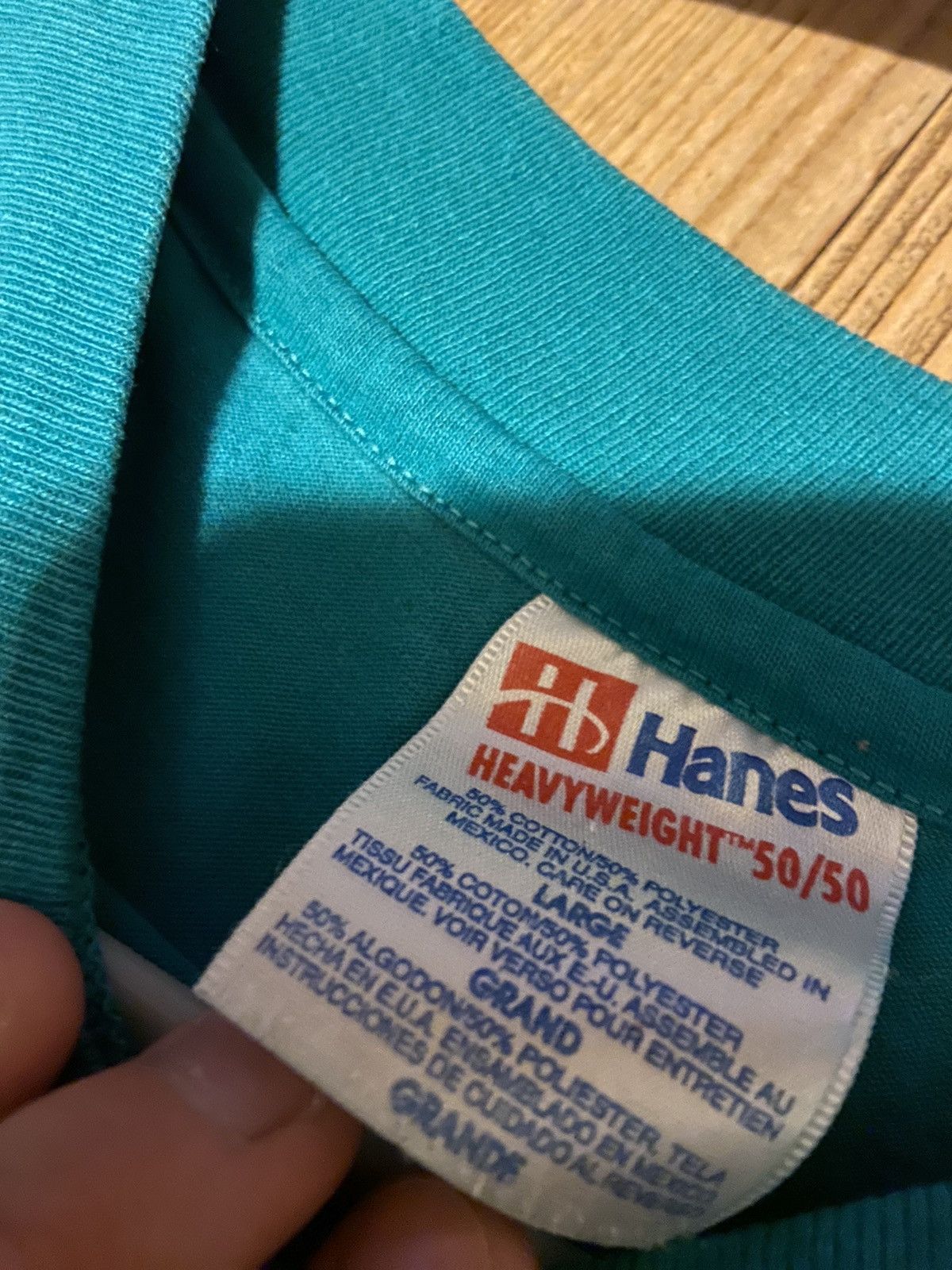Hanes × Vintage Vintage single stitch tee Size US L / EU 52-54 / 3 - 2 Thumbnail