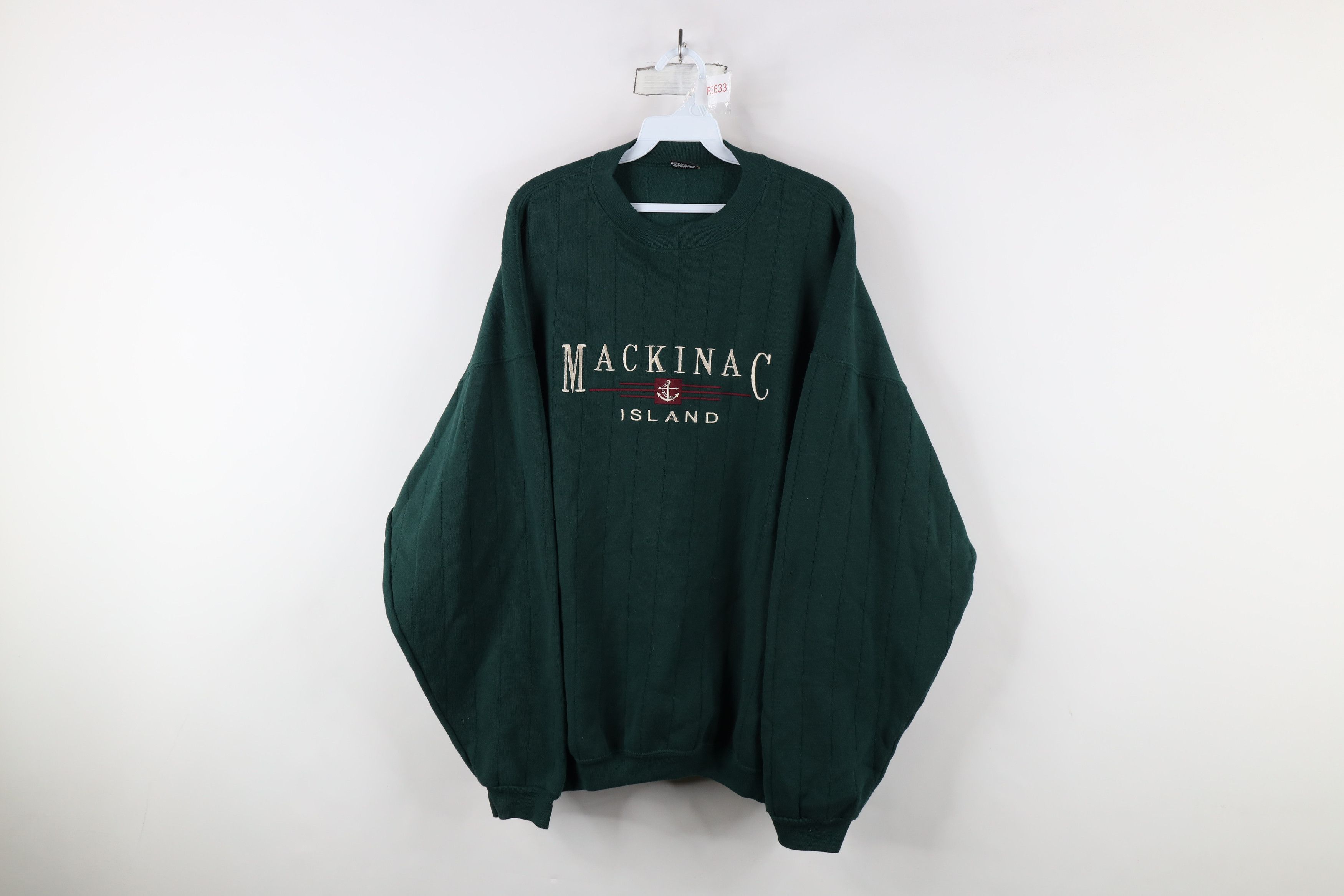 Vintage Vintage 90s Streetwear Mackinac Island Sweatshirt USA Size US XXL / EU 58 / 5 - 1 Thumbnail
