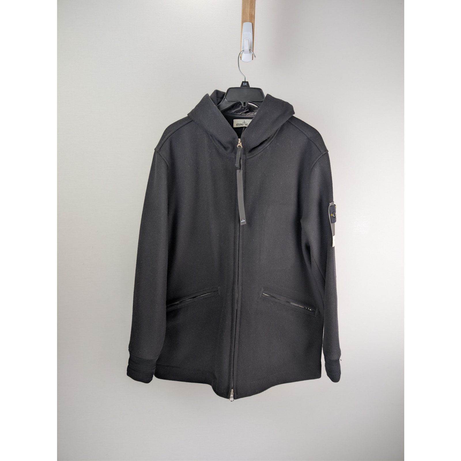 Stone Island o1rshd1 Zipper Hoodie Jacket in Black Size US XXL / EU 58 / 5 - 8 Thumbnail