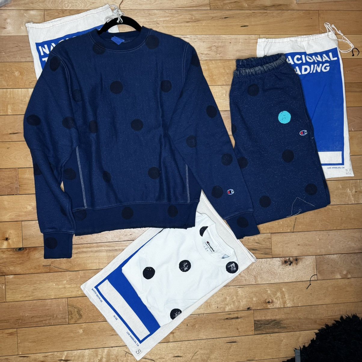 Champion Champion X The Dot Store Japan Polka Dot Sweatpants Sz M Size US 34 / EU 50 - 4 Thumbnail
