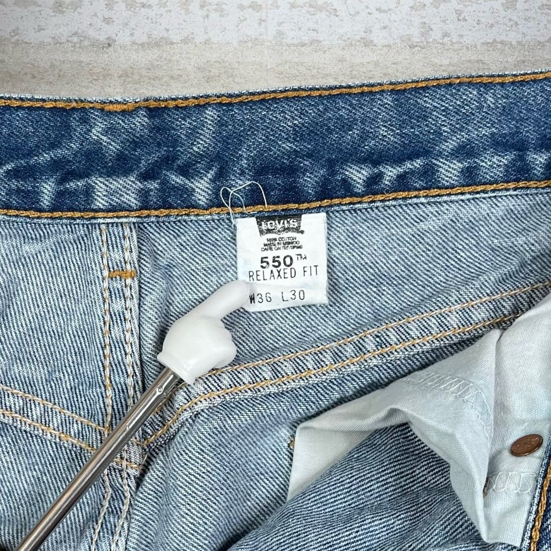 Levi's Vintage 90s Levis Jeans 550 36x30 Relaxed Fit Medium Wash Size US 36 / EU 52 - 5 Thumbnail