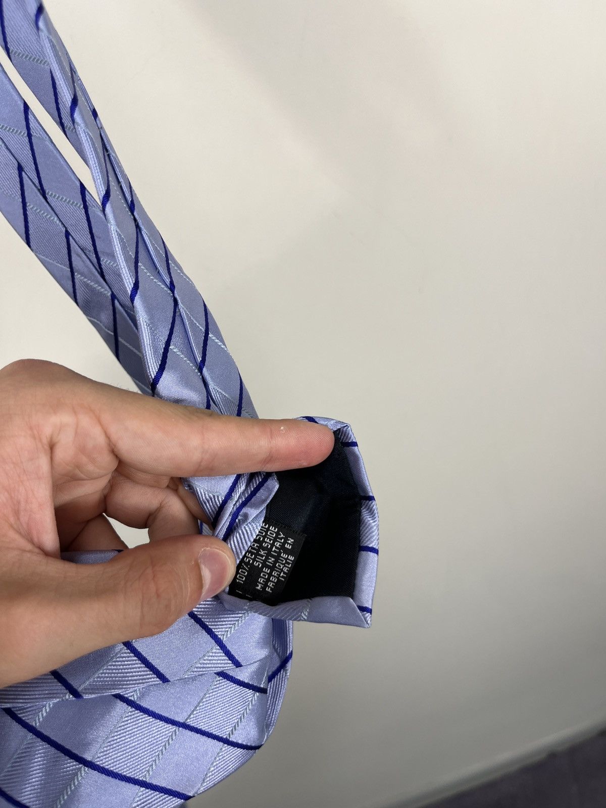 Canali Canali Checkered Blue Formal Luxury Silk Tie Size ONE SIZE - 8 Thumbnail