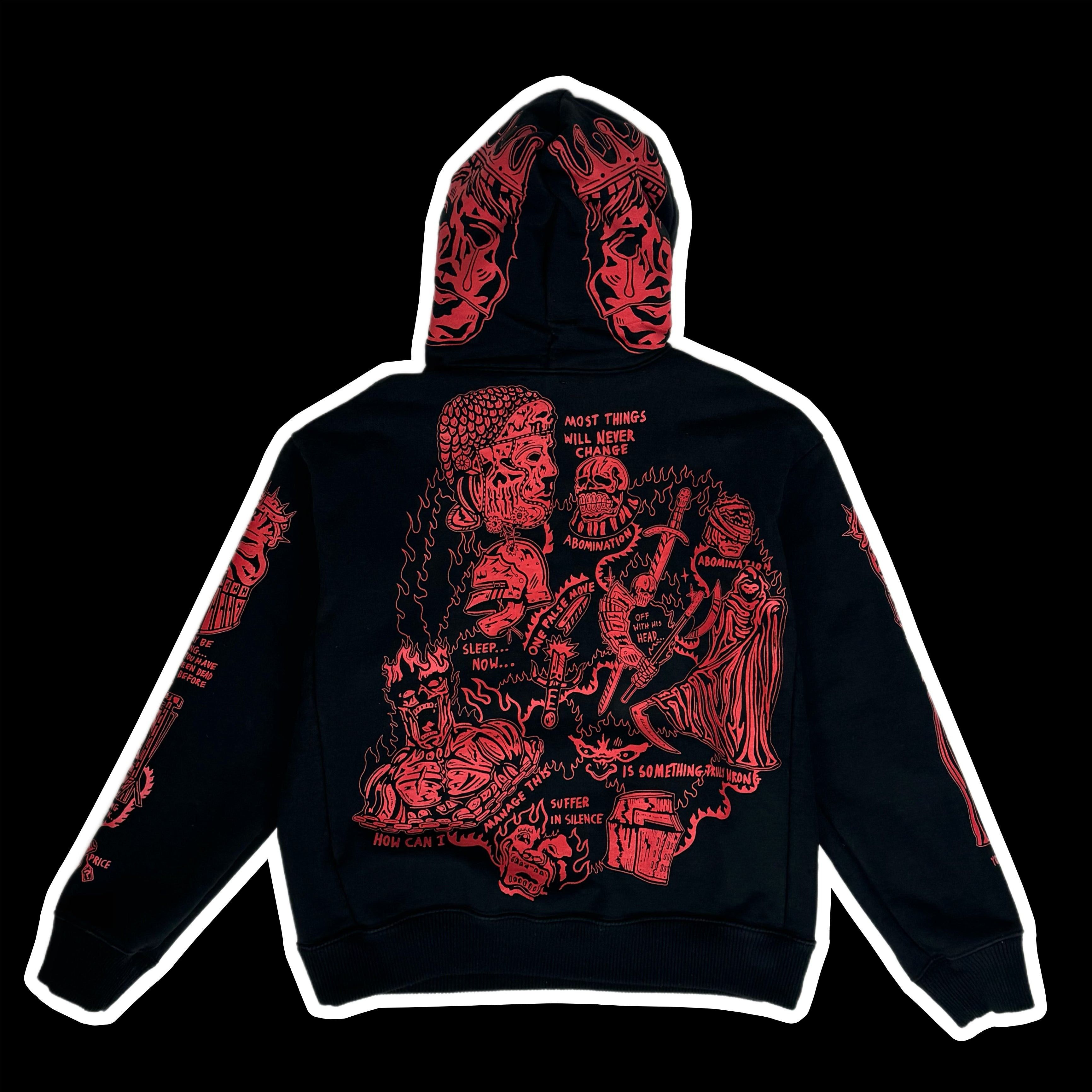 image of 2022 Warren Lotas Sabata Hoodie Flagship Opening Black Red, Men's (Size Medium)