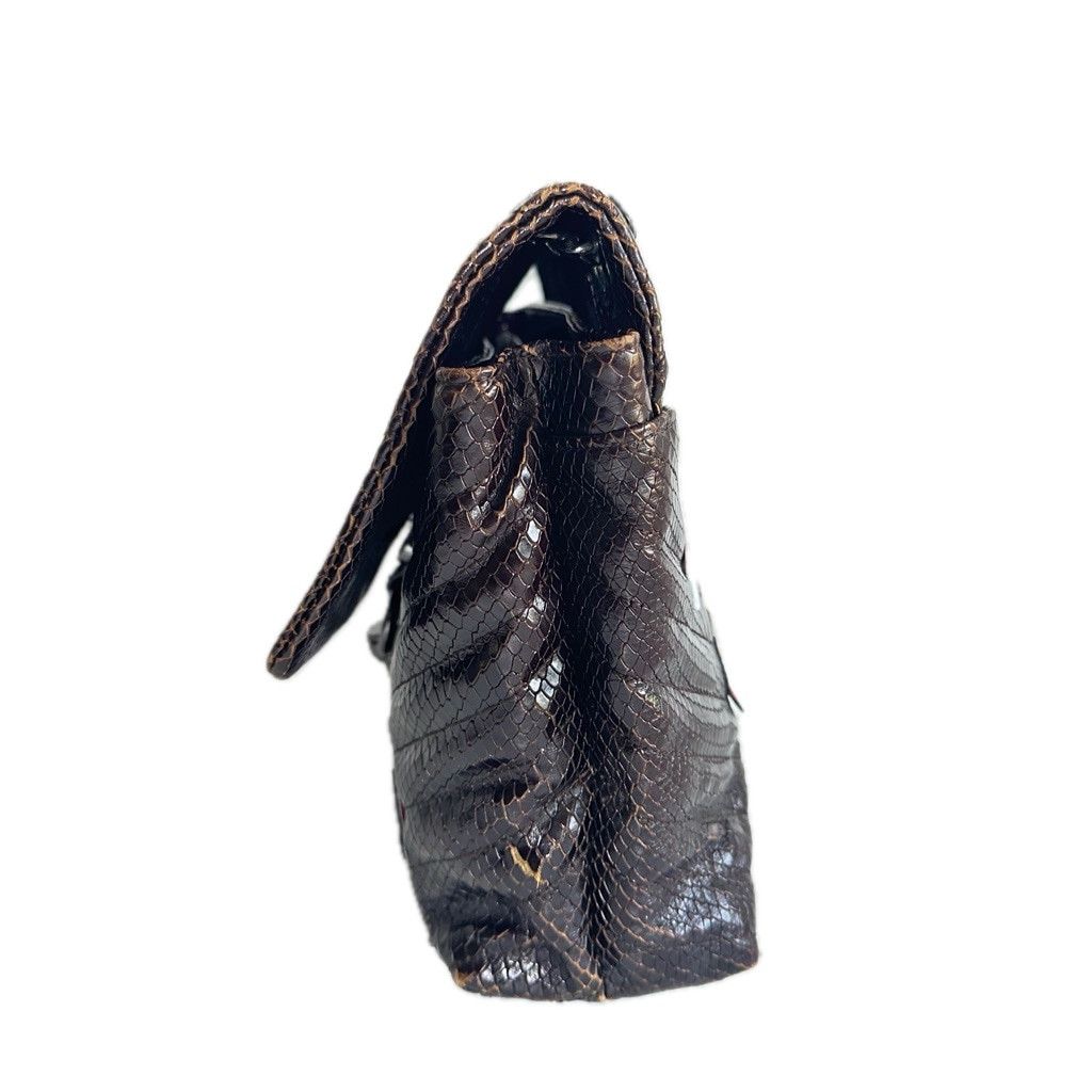 Rebecca Minkoff Rebecca Minkoff Edie Chevron Brown Leather Crossbody Bag Size ONE SIZE - 9 Thumbnail