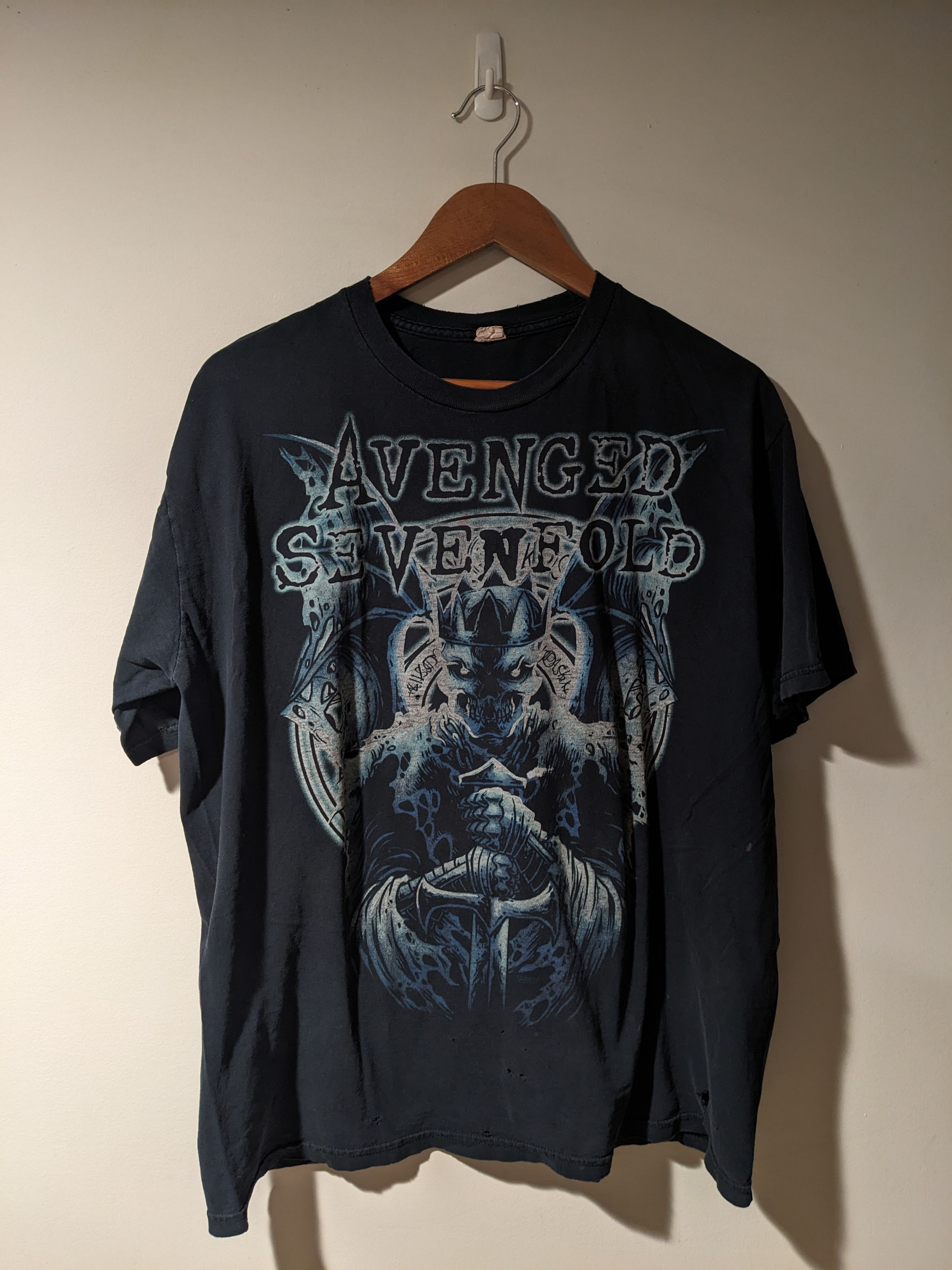 Band Tees × Vintage Vintage 2013 Avenged Sevenfold Hail King 