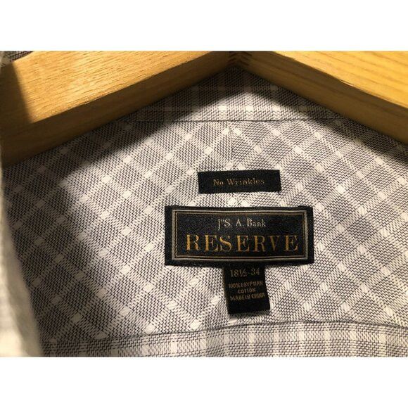 Jos. A. Bank jos.a.bank RESERVE mens egyptian cotton dress shirt 18.5-34 Size US XXL / EU 58 / 5 - 3 Thumbnail