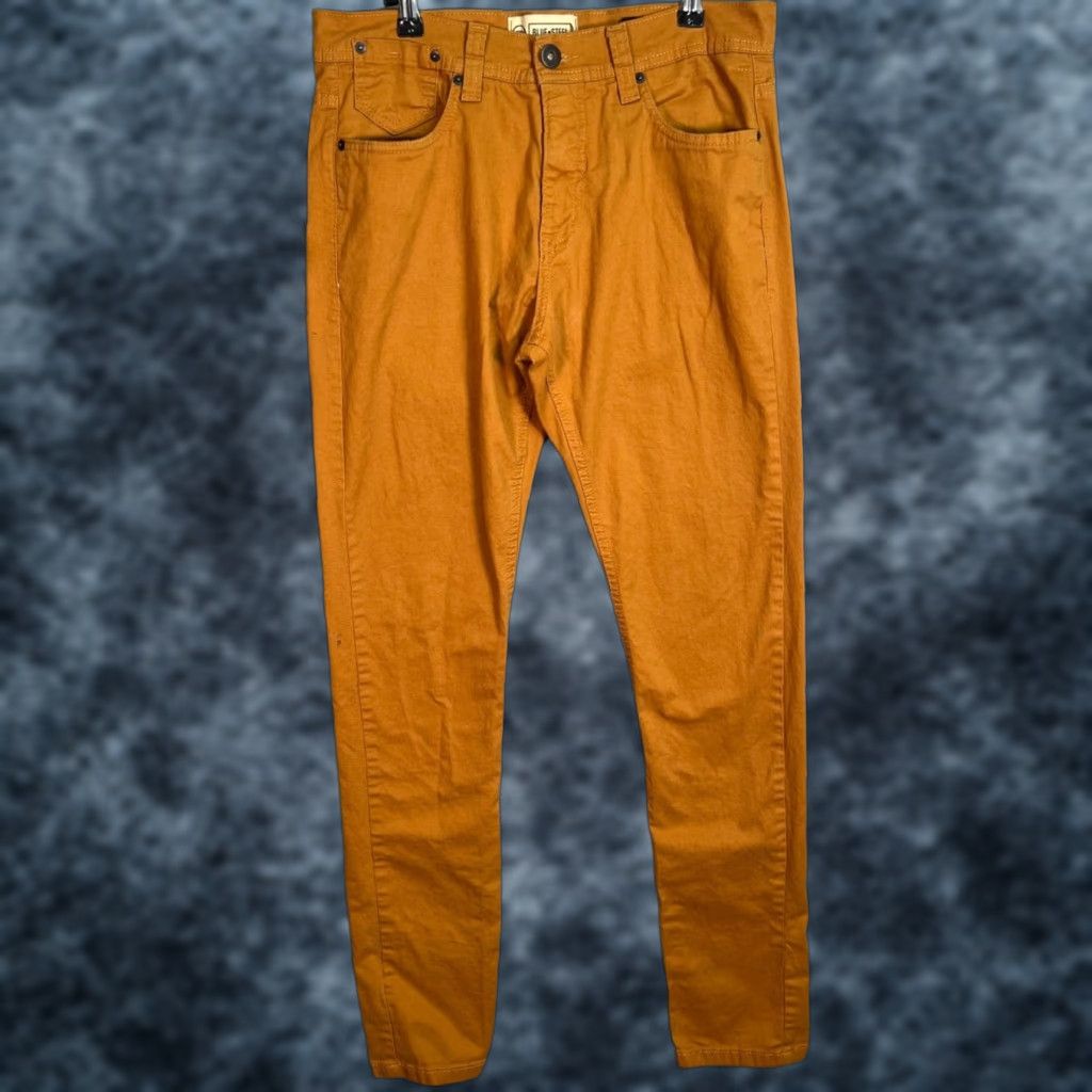 Vintage VINTAGE Blue Steel Pants Chino Adult Mens 40 Brown Cotton Blend Skinny Front Flat 33in Inseam Mens Size US 40 / EU 56 - 1 Thumbnail