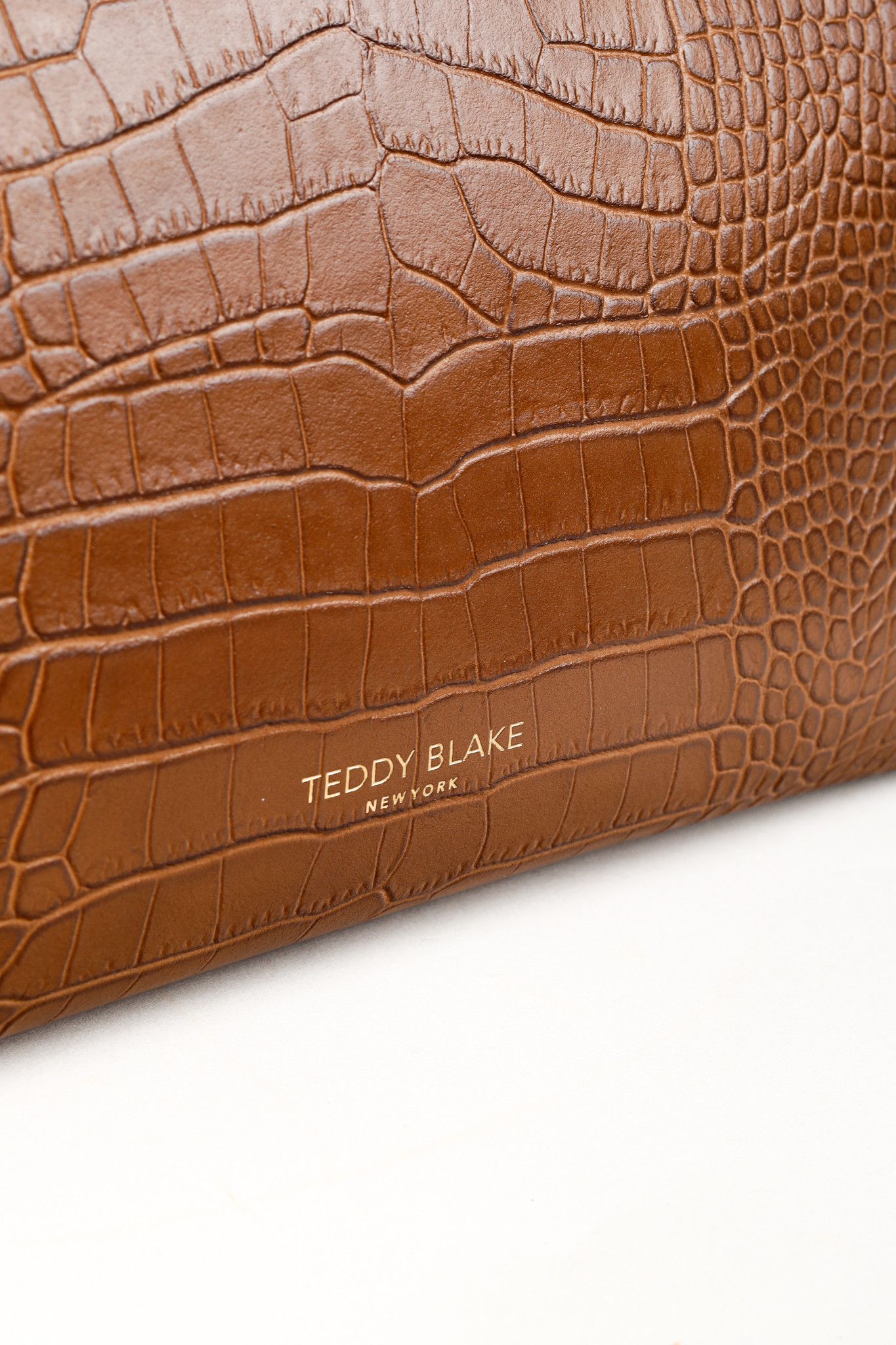 Designer Teddy Blake Gigi Croco Top Handle Leather Handbag Size ONE SIZE - 8 Thumbnail