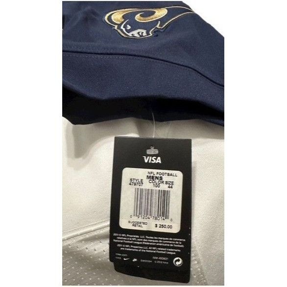 Nike Nike NFL Los Angeles Rams On Field Blank Player Limited Jers Size US M / EU 48-50 / 2 - 5 Thumbnail