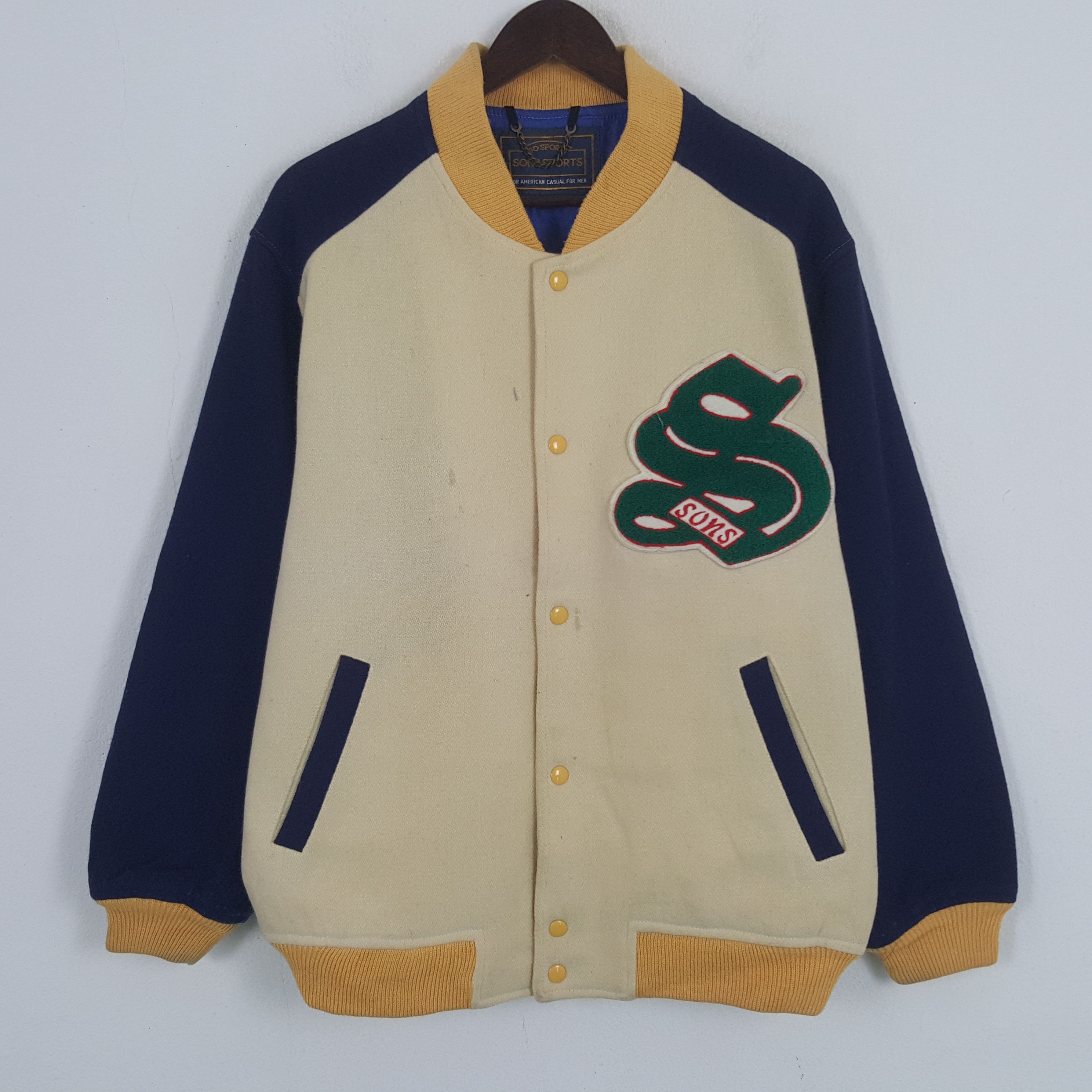 Vintage Vintage Sons Custom Skulls Varsity Jacket Size US L / EU 52-54 / 3 - 3 Thumbnail