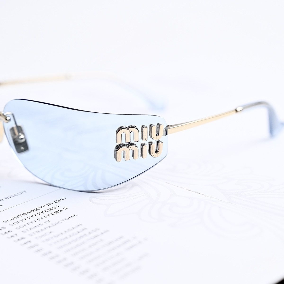 Miu Miu MIU MIU 0MU A51S ZVN10P SUNGLASSES Size ONE SIZE - 3 Thumbnail