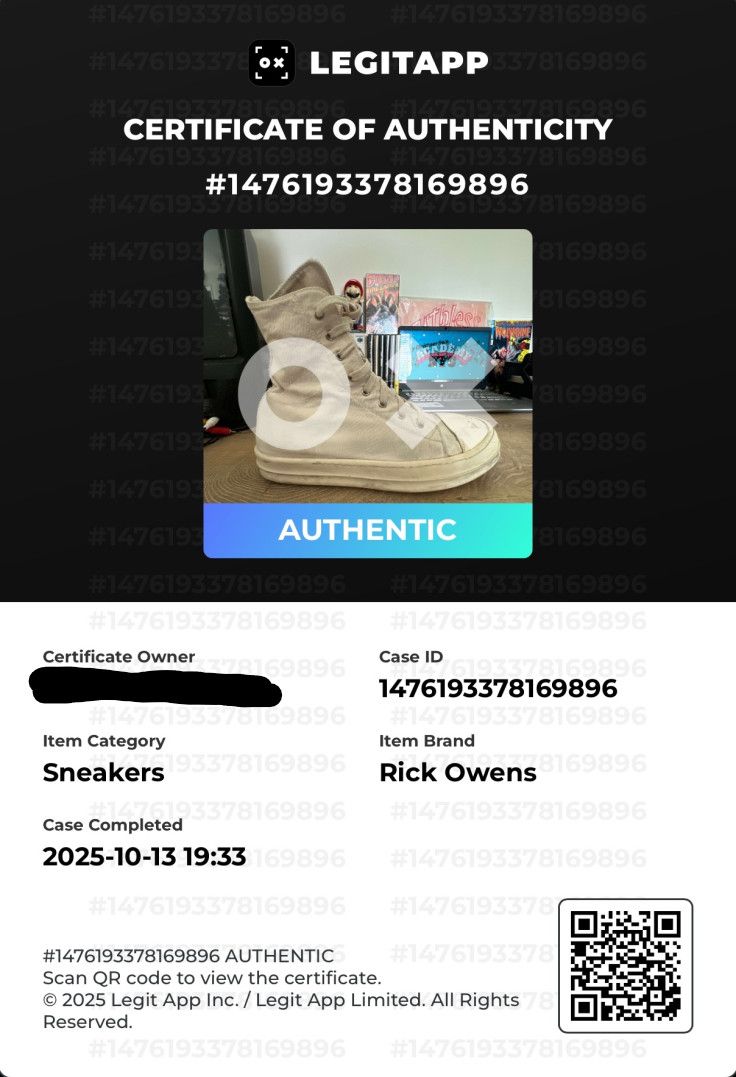 Rick Owens Drkshdw Rick Owens DRKSHDW Canvas Hightop Ramones Size US 10 / EU 43 - 12 Thumbnail