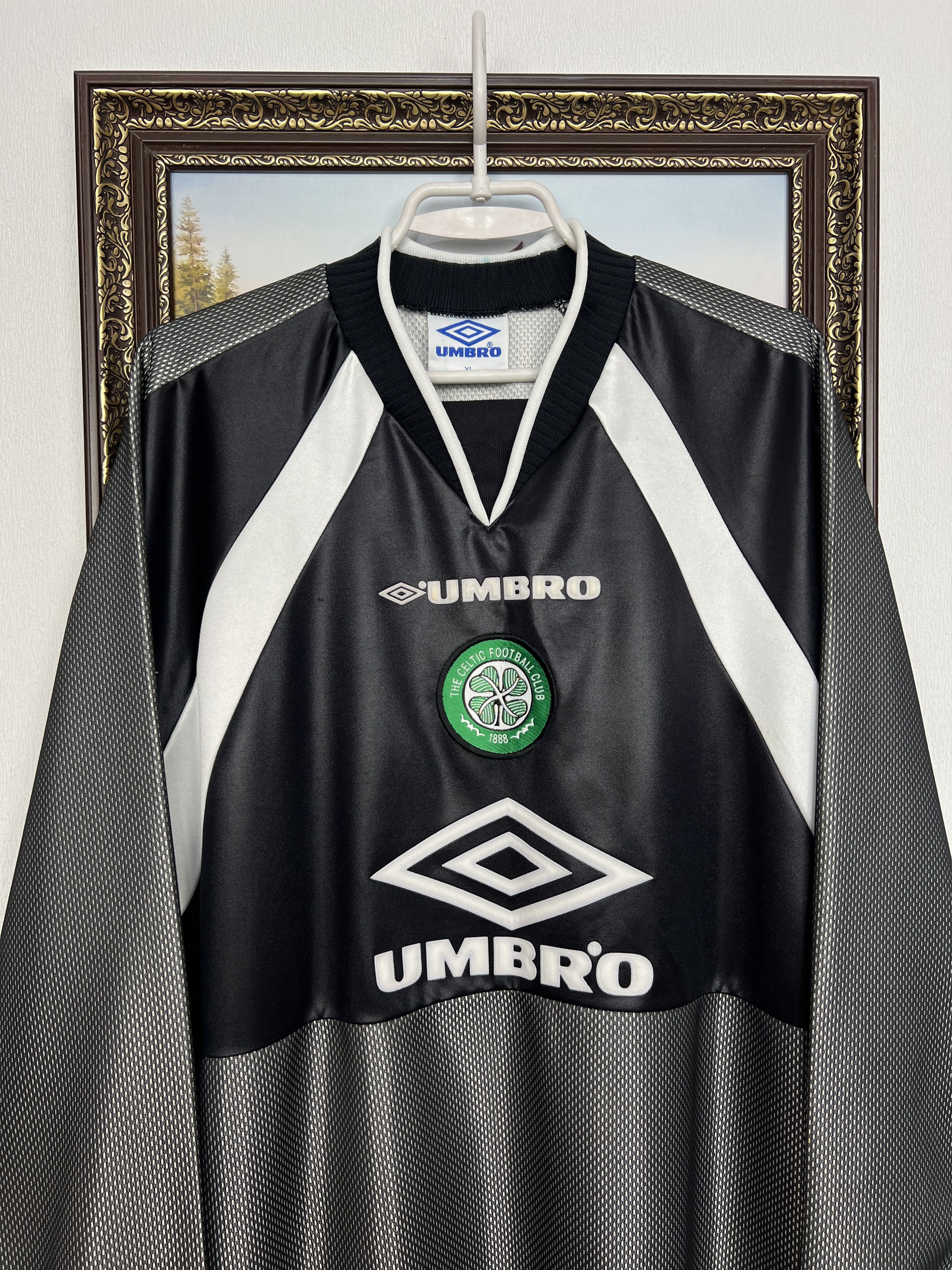 Umbro Celtic Goalkeeper football shirt 1997 Soccer Jersey Trikot Size US XL / EU 56 / 4 - 2 Thumbnail