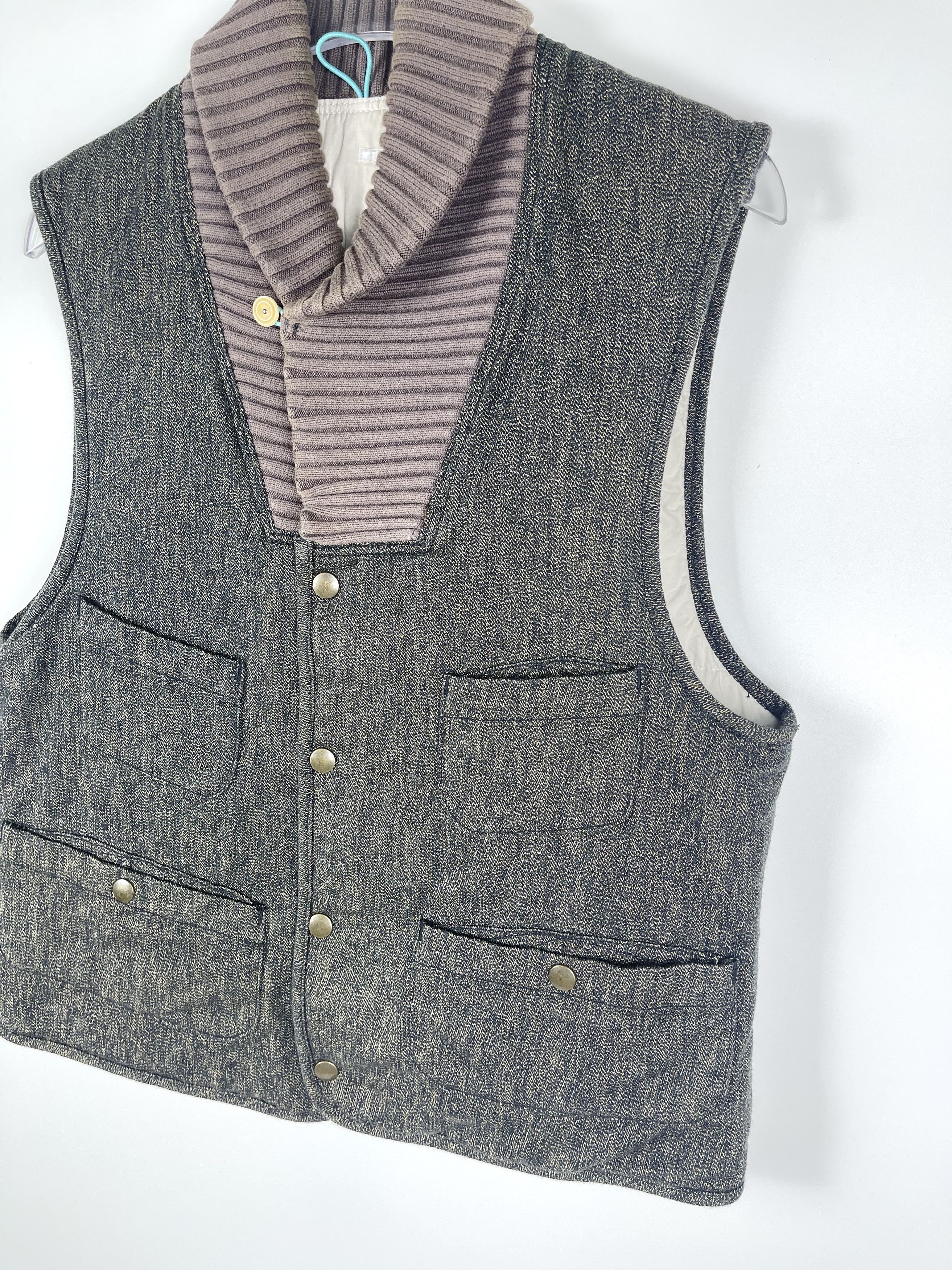Paul Smith × Paul Smith Red Ear Paul Smith Read Ear Cable Knit Collar Vest Size US L / EU 52-54 / 3 - 3 Thumbnail