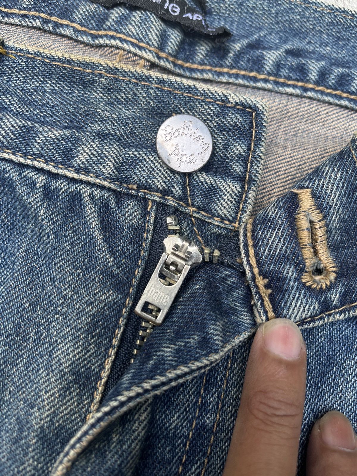 Bape A Bathing Ape Rope Logo ASNKA Selvedge Denim Jeans Size US 36 / EU 52 - 5 Thumbnail