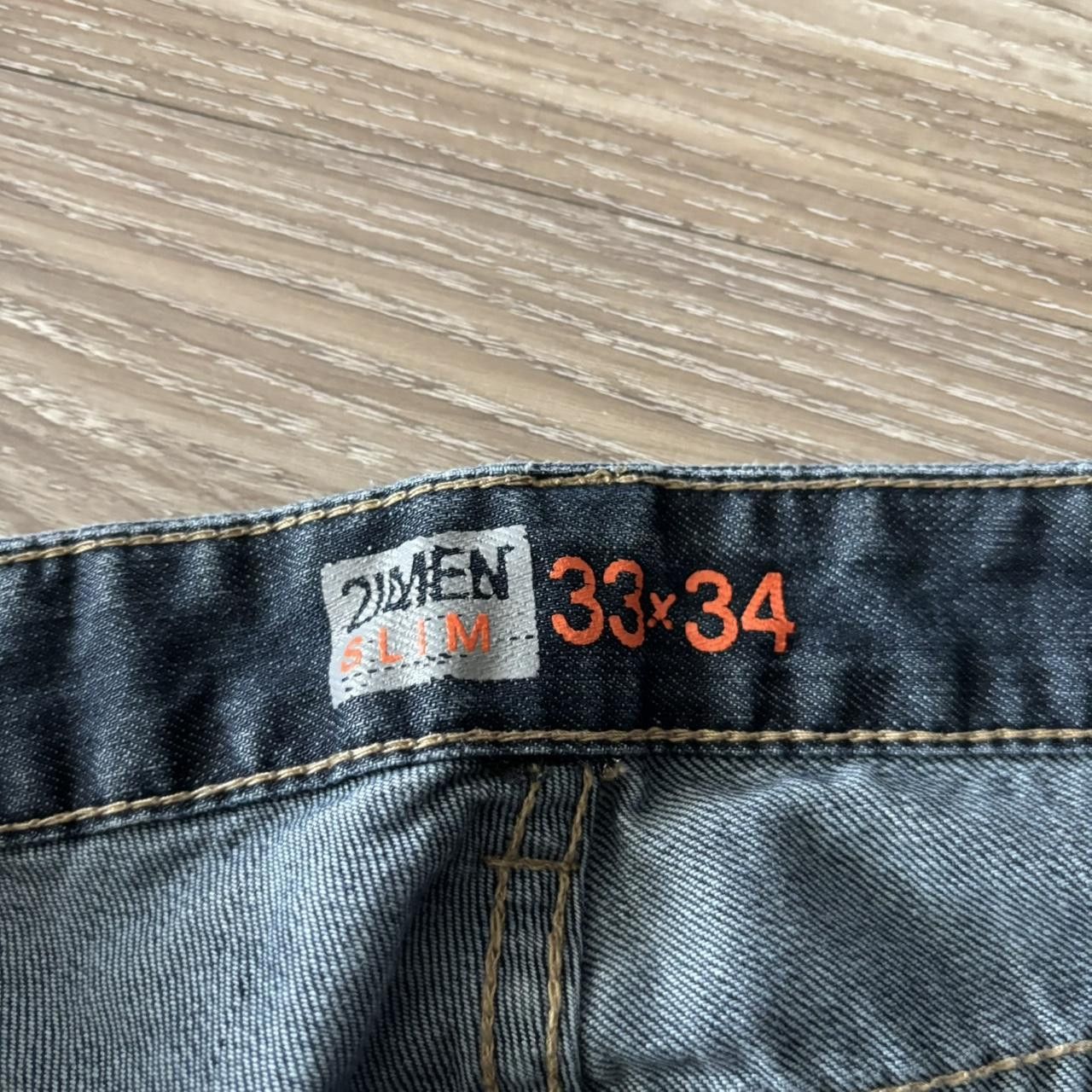 Japanese Brand Crazy Vintage Y2K/2000s Grunge Dark Wash Denim Jeans! 33x34 Size US 33 - 7 Thumbnail