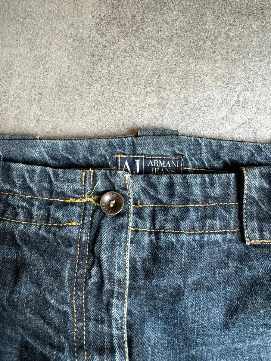 Armani × Designer × Vintage AW2005 Armani Avant-Gardist Blue Cargo Denim Jeans Size US 30 / EU 46 - 8 Thumbnail