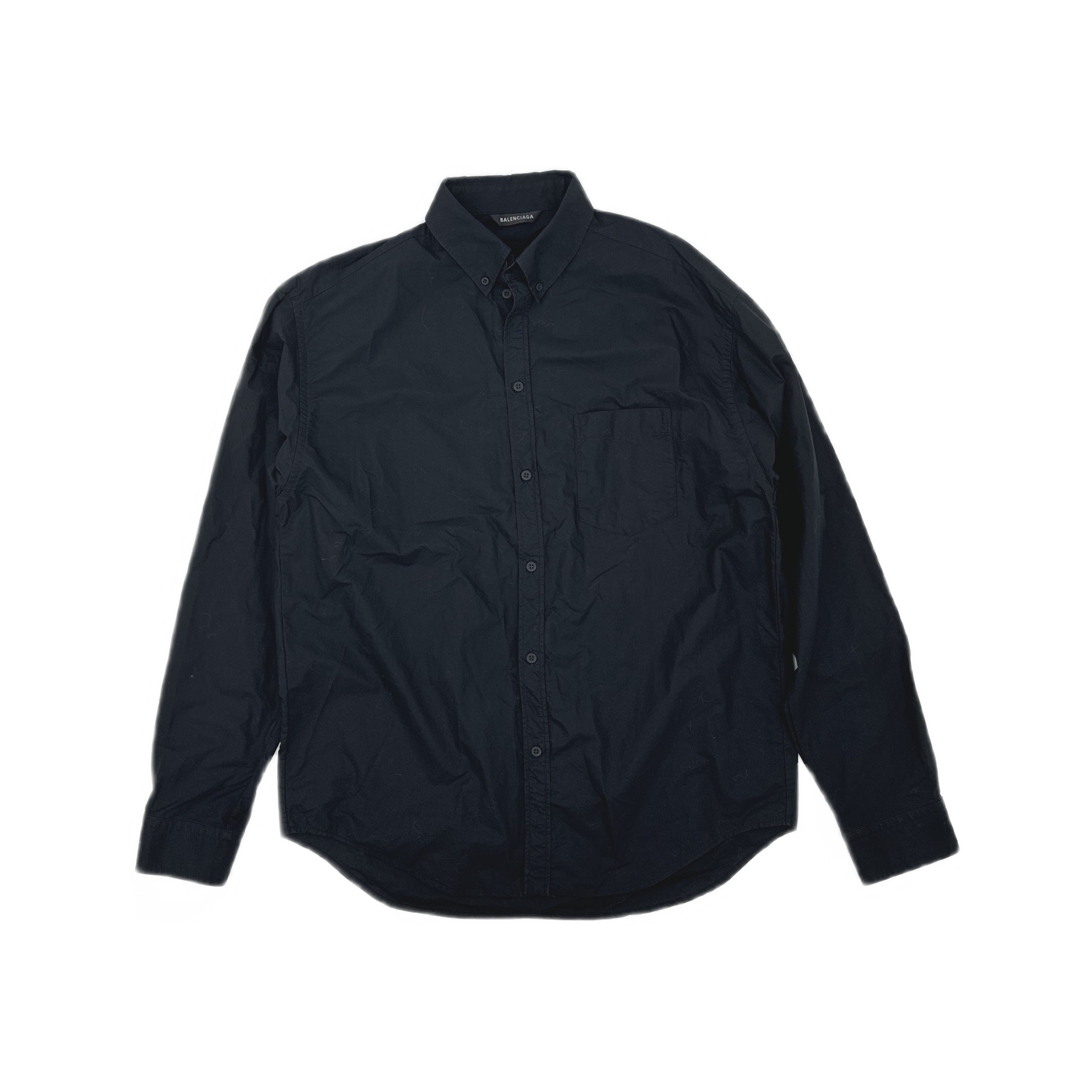 Balenciaga Balenciaga Tape Logo Button Up Shirt Size S Size US S / EU 44-46 / 1 - 1 Thumbnail