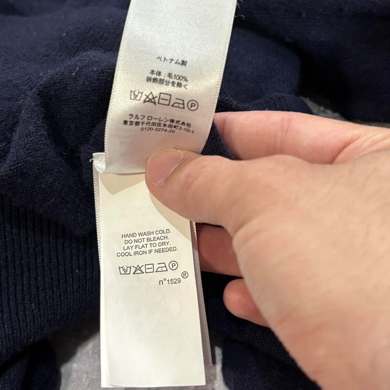 Polo Ralph Lauren Navy Polo Ralph Lauren Quarter Zip Wool Size Small. Size US S / EU 44-46 / 1 - 8 Thumbnail