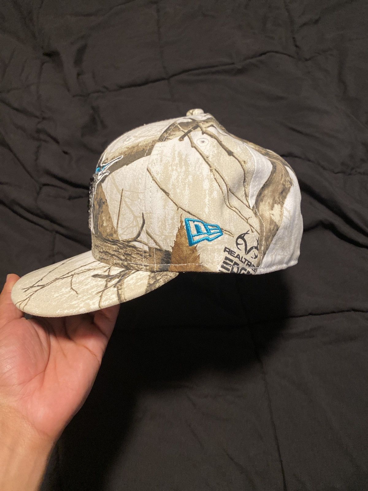 New Era Florida Marlins Camo New Era Hat X Not An Influencer Size ONE SIZE - 4 Thumbnail
