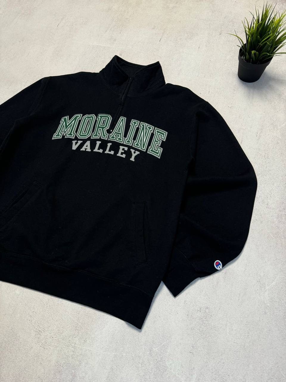 Champion × Vintage Vintage Champion Sweatshirt Zip Baggy University Y2K 90s Size US L / EU 52-54 / 3 - 2 Thumbnail