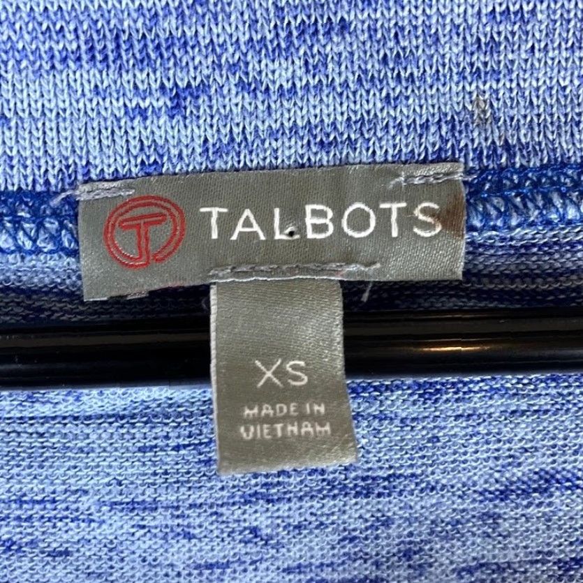 Talbots T by Talbots Shirt Women Blue 3/4 Sleeve Athletic Stretch XS V-Neck Relaxed Casual Size XS / US 0-2 / IT 36-38 - 6 Thumbnail