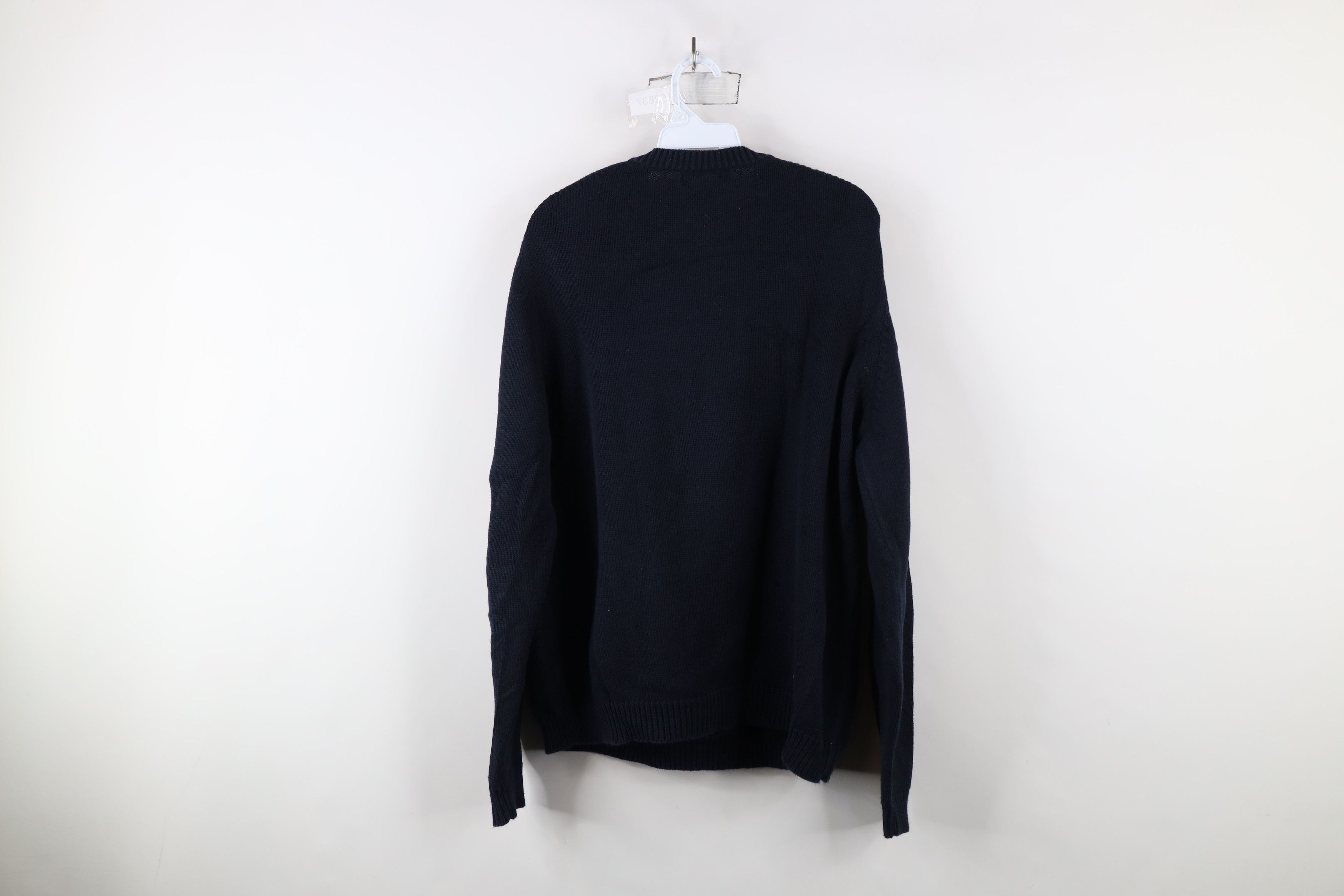 Eddie Bauer × Vintage Vintage Eddie Bauer Distressed Cotton Knit V-Neck Sweater Size US L / EU 52-54 / 3 - 7 Thumbnail