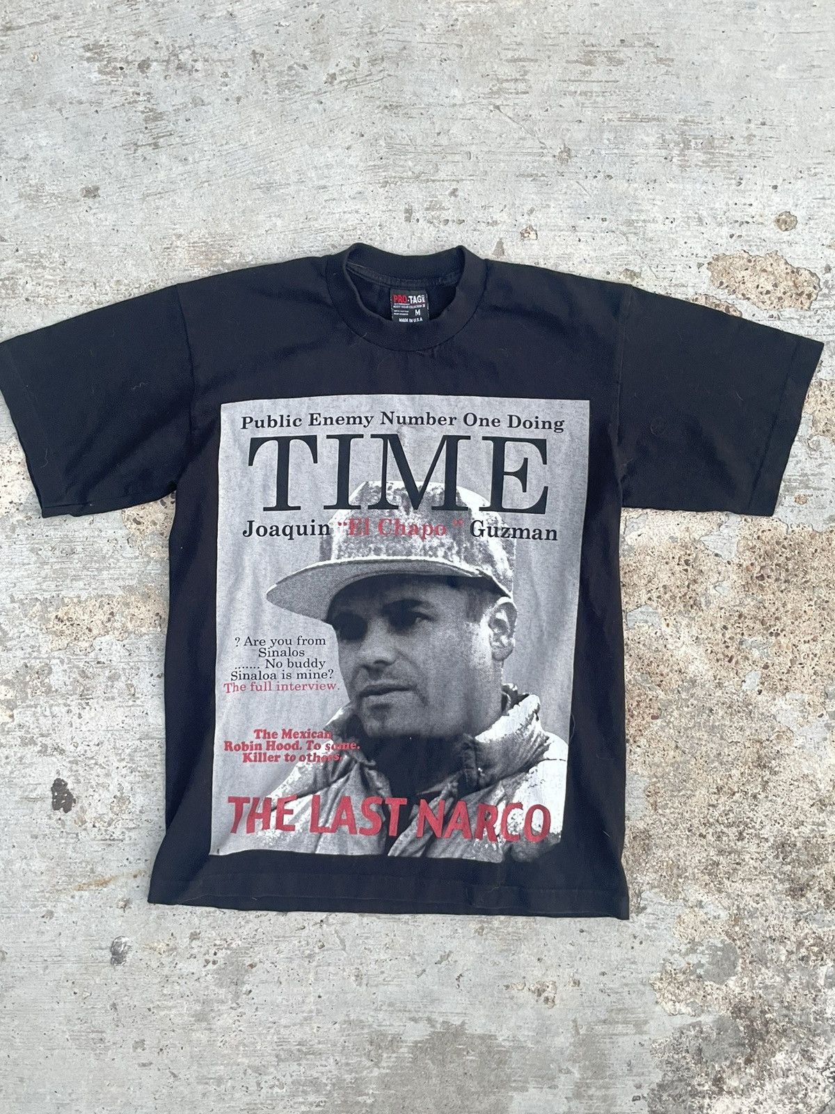 Narco T-Shirt El Chapo Public Enemy Men's T-Shirt