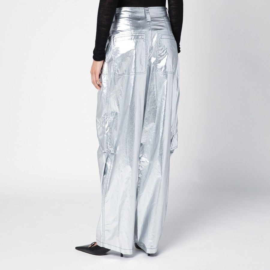 Isabel Marant o1d2blof0824 Cargo Trousers in Metal Size 27" / US 4 / IT 40 - 4 Thumbnail