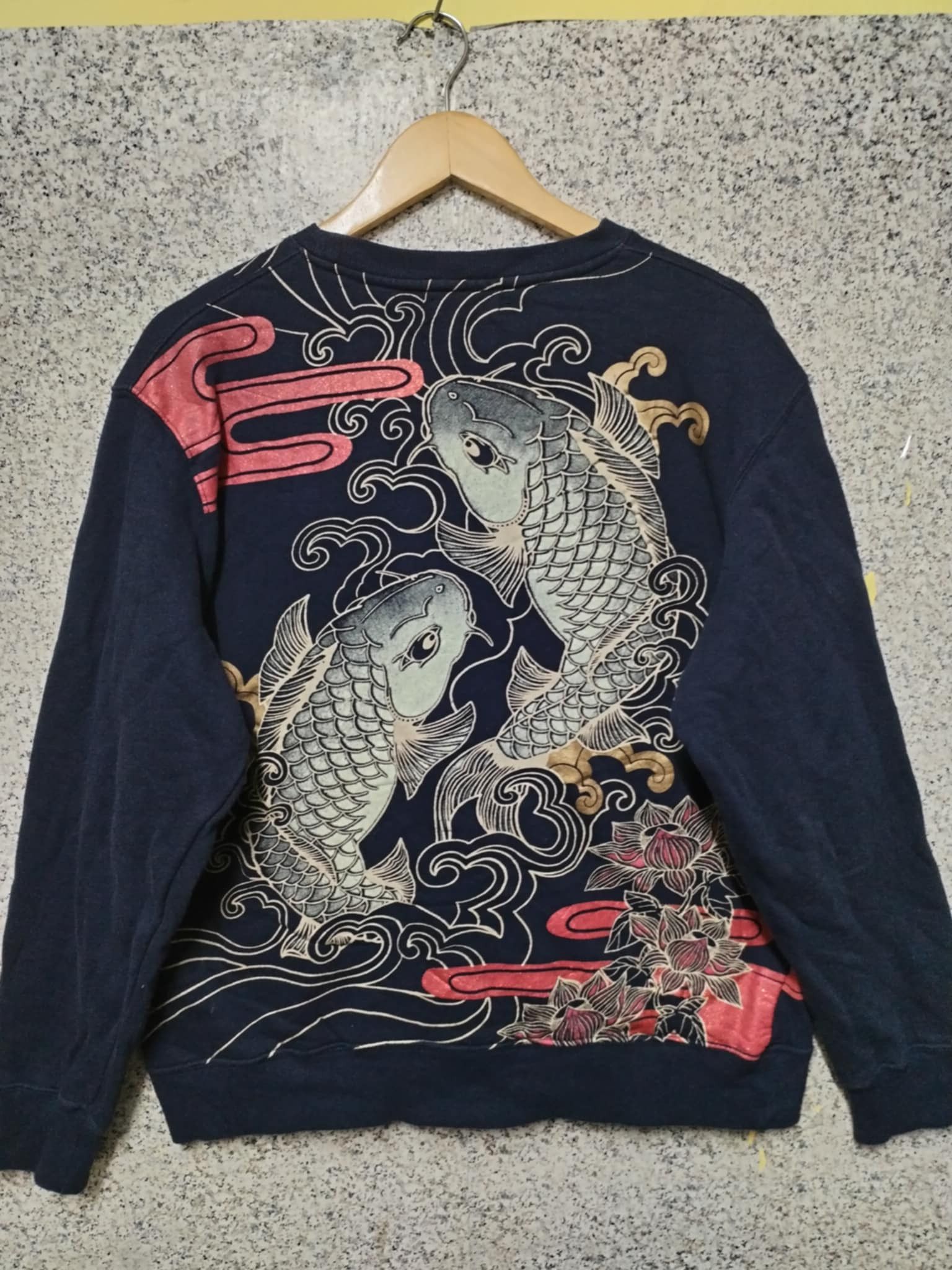 Dragonfly × Japanese Brand × Vintage 🔻Vintage Fish Koi Japanese SukajaN VERY RARE 🔻 Size US M / EU 48-50 / 2 - 2 Thumbnail