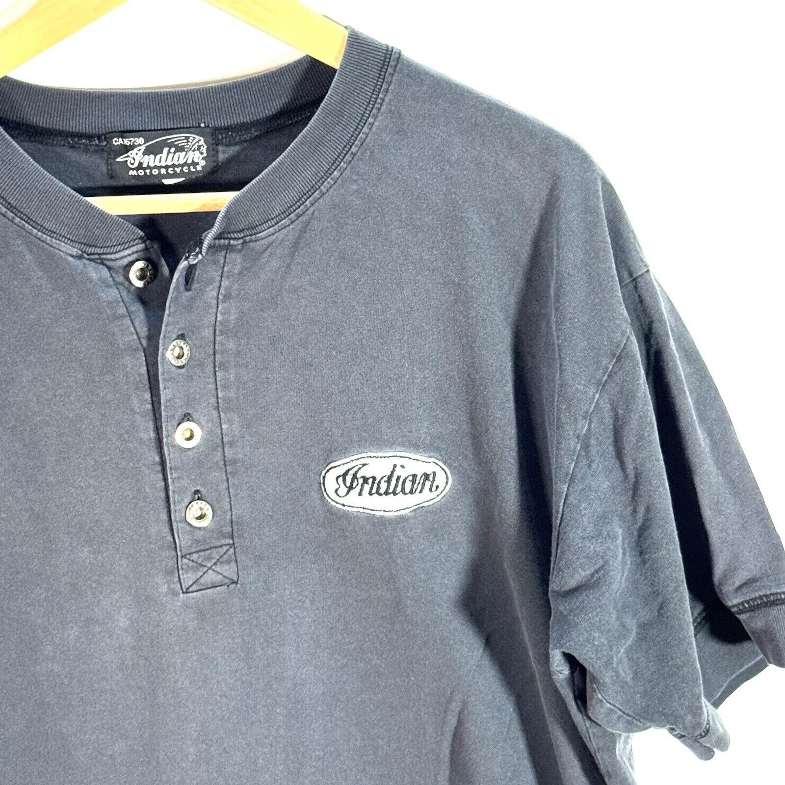 Indian Motorcycle VTG 1990’s Indian Motorcycle Quarter Button Up T-shirt XL Size US L / EU 52-54 / 3 - 3 Thumbnail