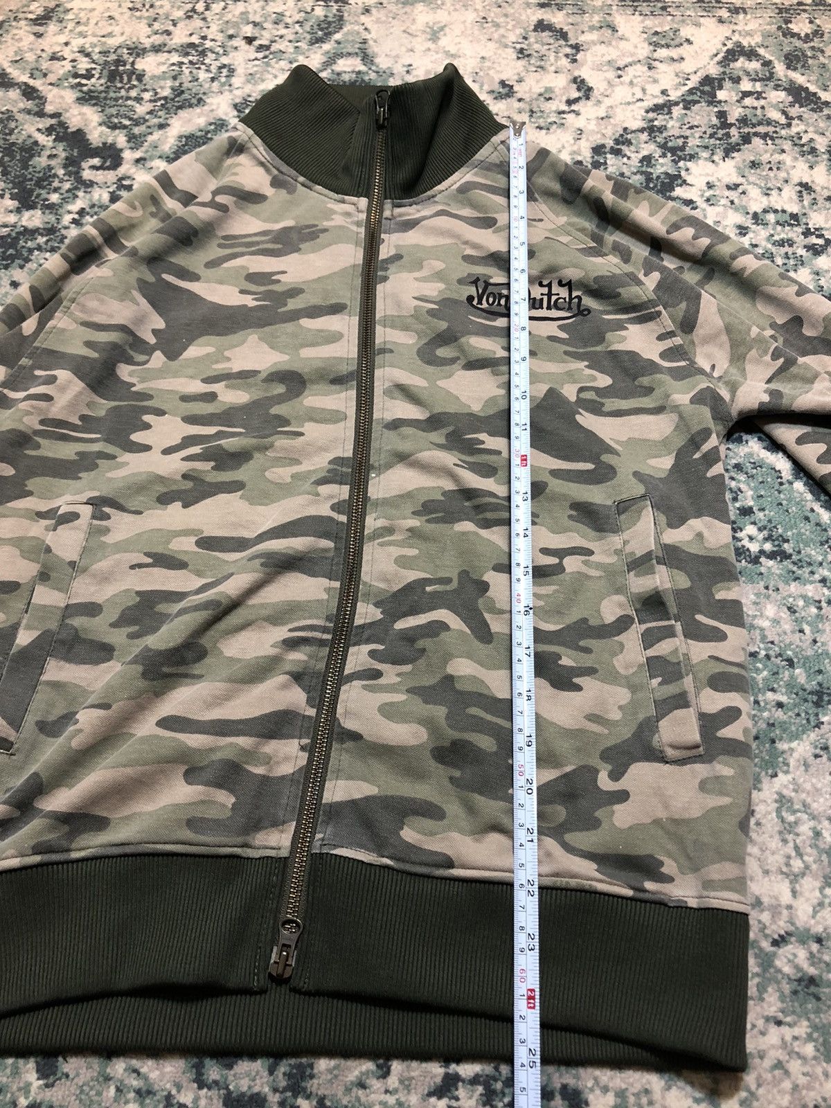 Vintage × Von Dutch Vintage Von Dutch Camo Zipper Up Jacket Sweatshirt Size US M / EU 48-50 / 2 - 14 Thumbnail